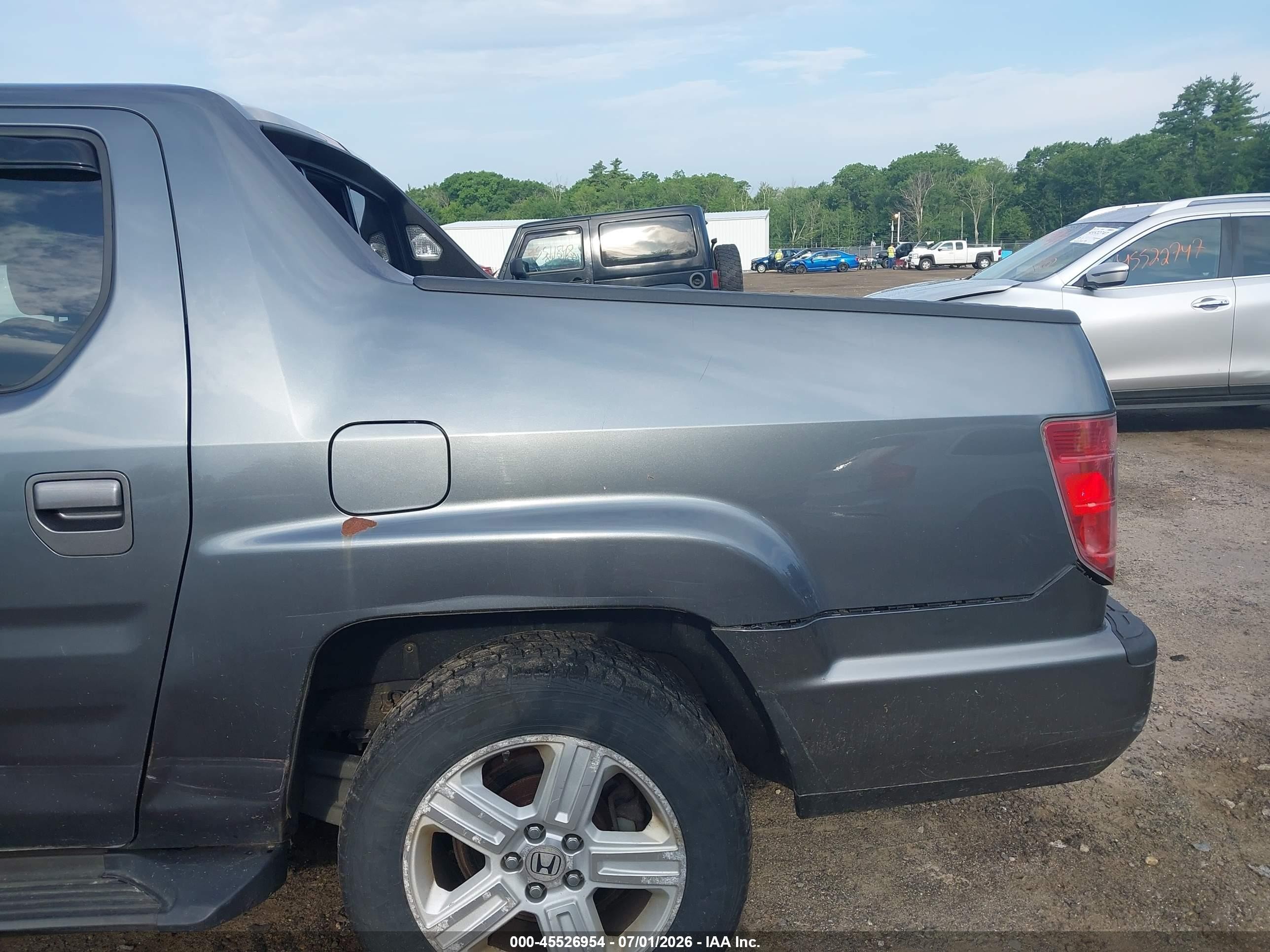 2010 Honda Ridgeline Rtl Gray vin: 5FPYK1F55AB009552