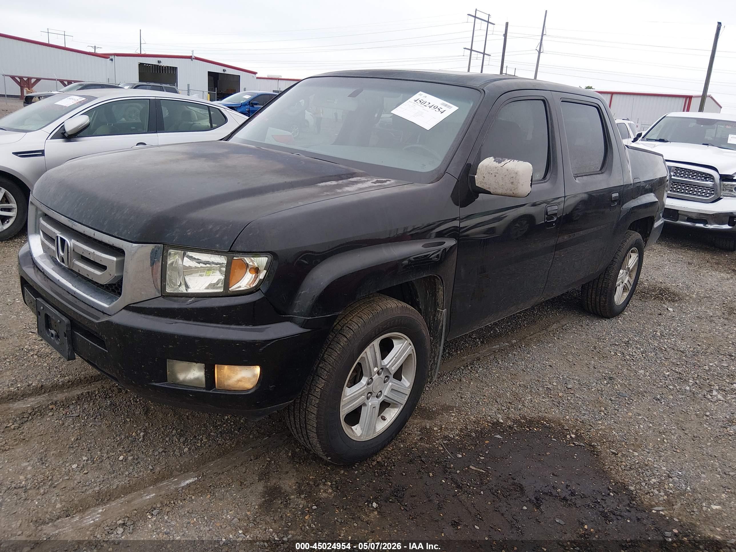 2011 Honda Ridgeline Rtl Black vin: 5FPYK1F55BB001954
