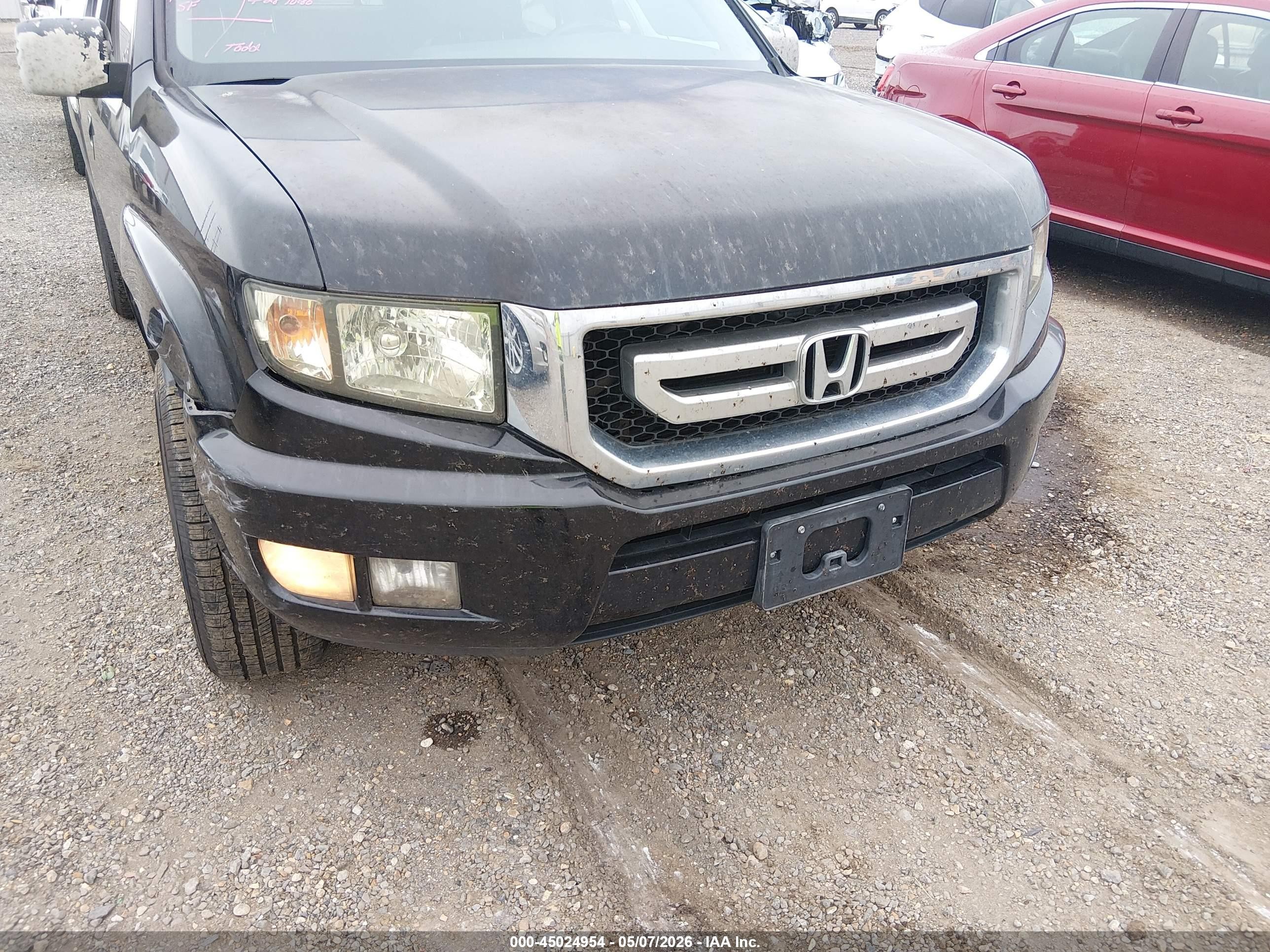 2011 Honda Ridgeline Rtl Black vin: 5FPYK1F55BB001954