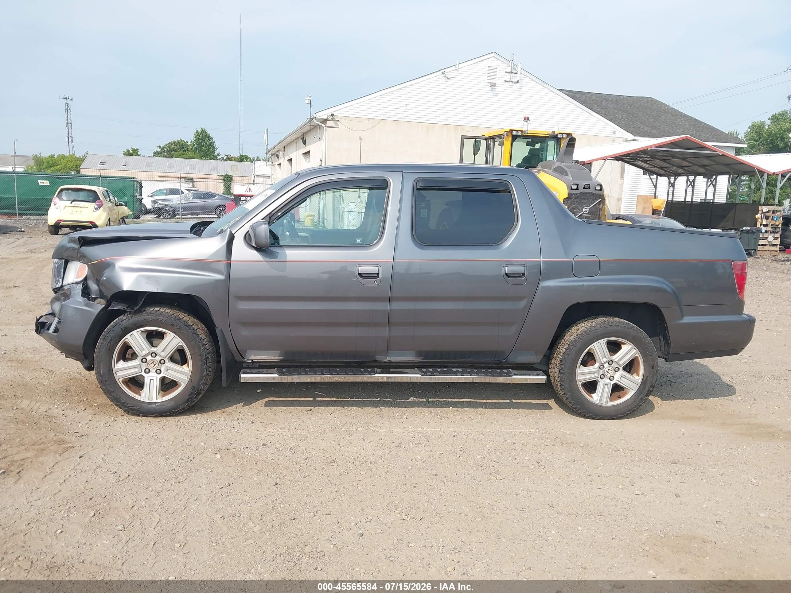 2011 Honda Ridgeline Rtl Серый vin: 5FPYK1F55BB005938
