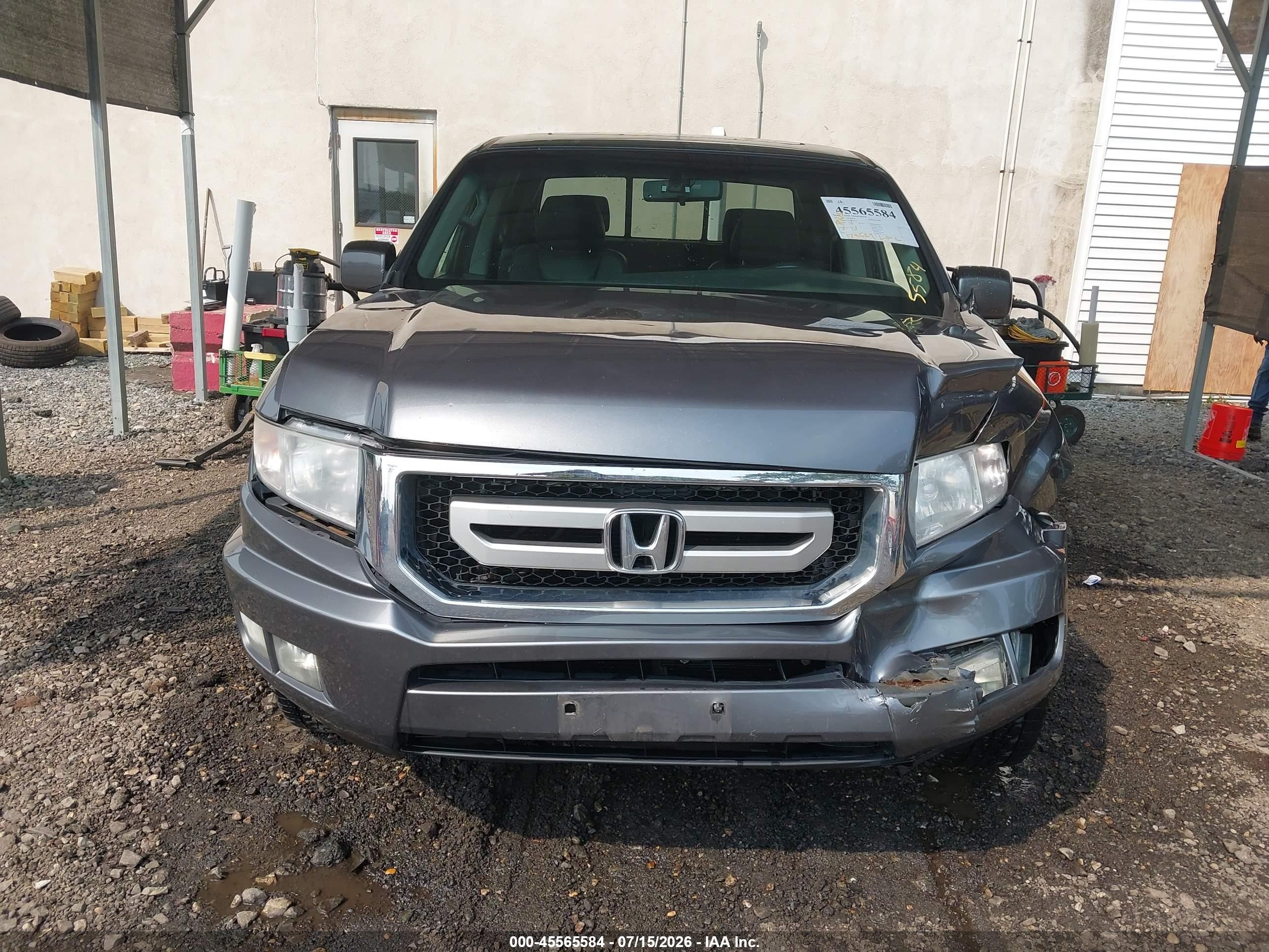 2011 Honda Ridgeline Rtl Серый vin: 5FPYK1F55BB005938