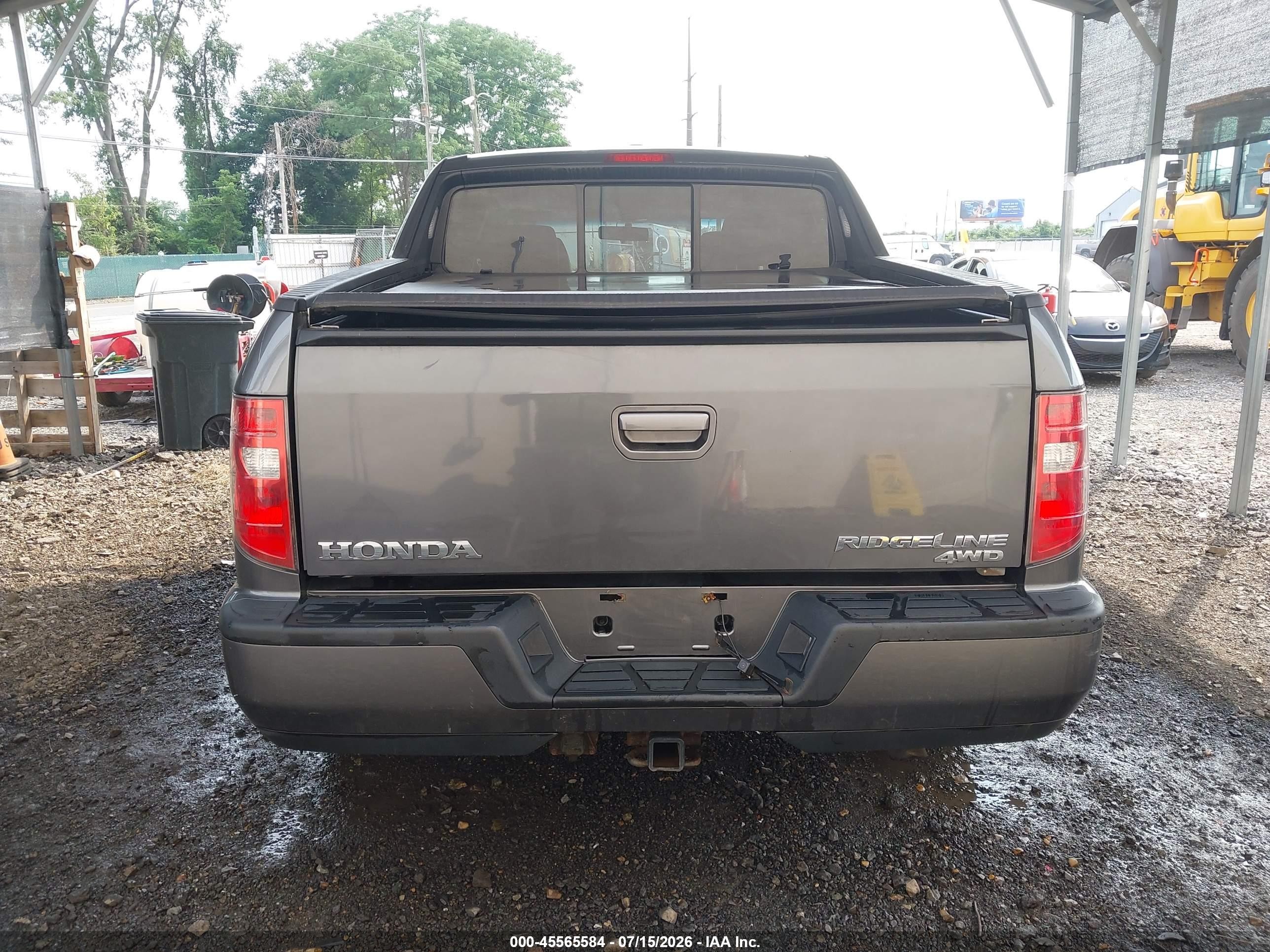 2011 Honda Ridgeline Rtl Серый vin: 5FPYK1F55BB005938