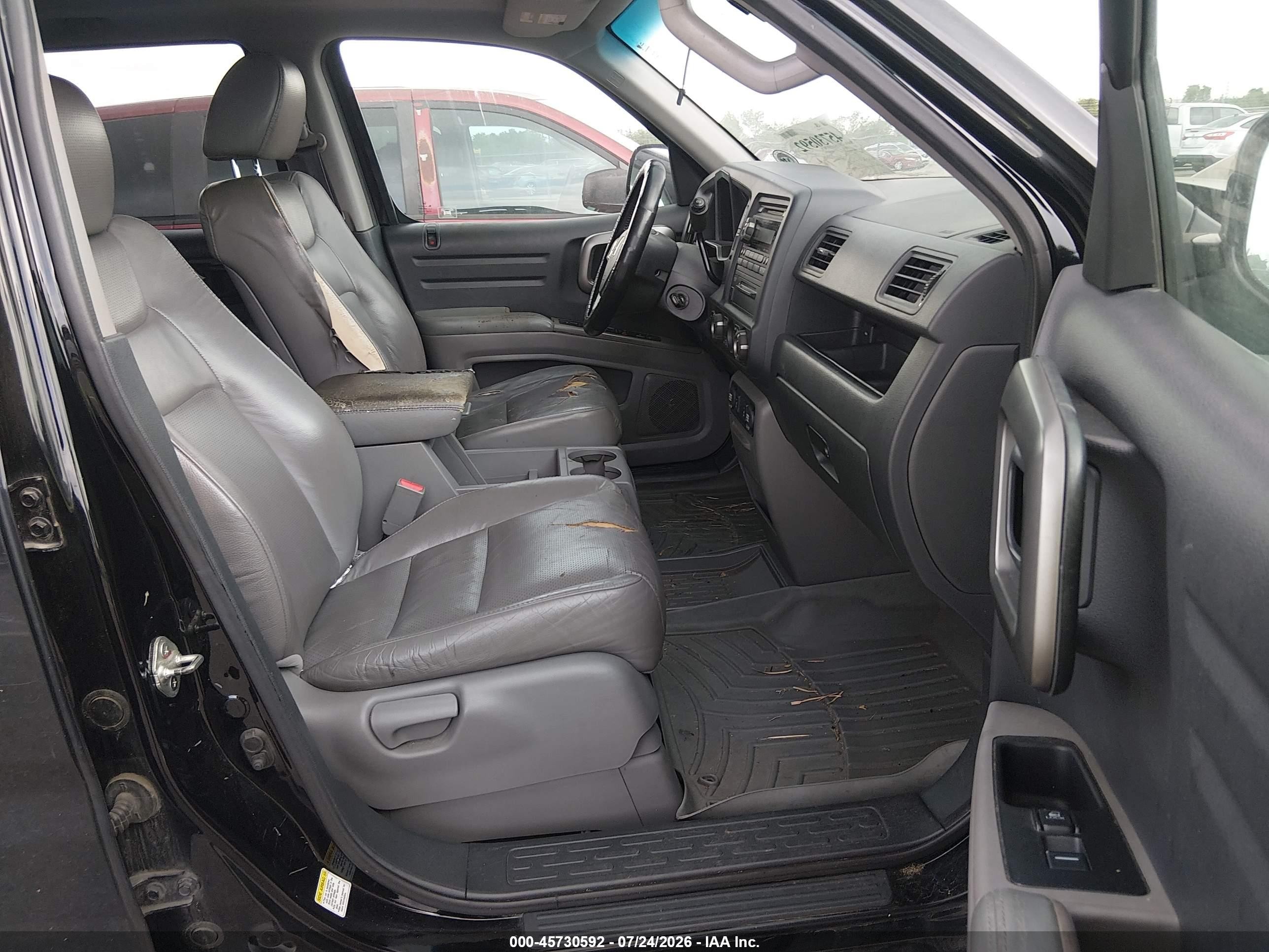 2011 Honda Ridgeline Rtl Black vin: 5FPYK1F55BB008323