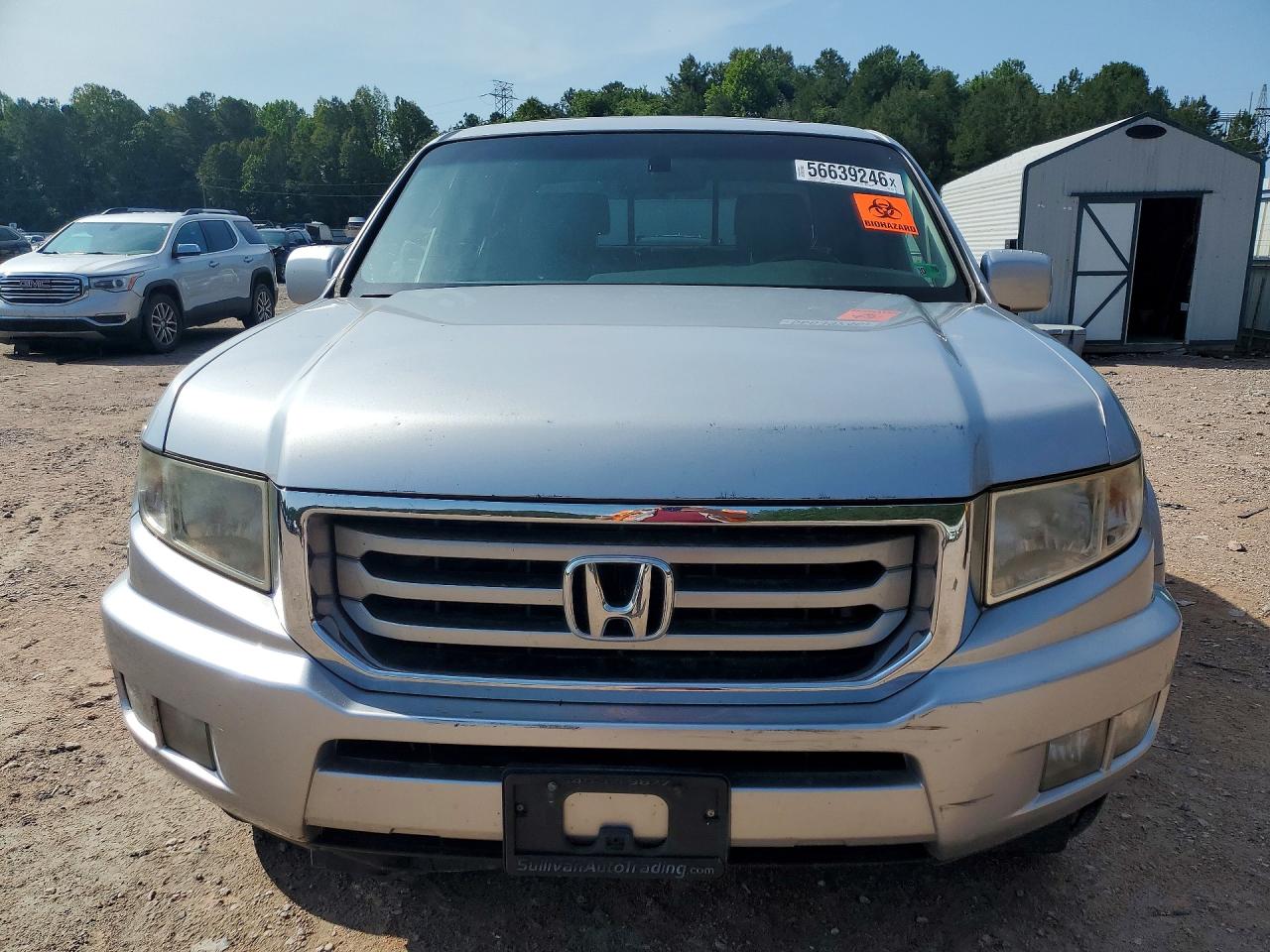 2012 Honda Ridgeline Rtl Серебряный vin: 5FPYK1F55CB452223