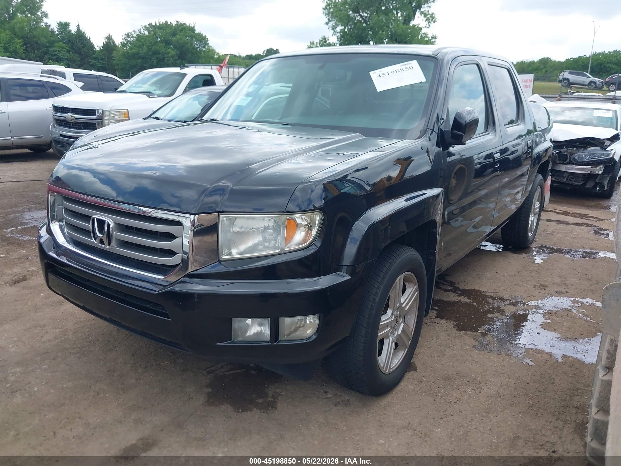 2013 Honda Ridgeline Rtl Black vin: 5FPYK1F55DB008521
