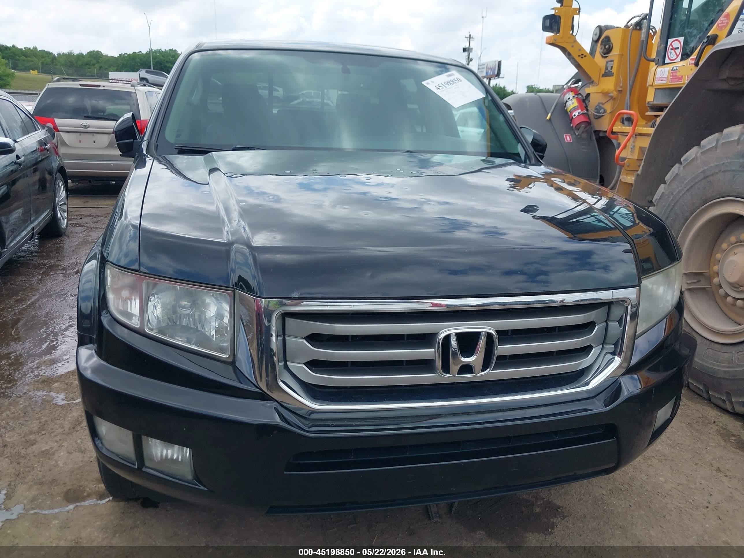 2013 Honda Ridgeline Rtl Black vin: 5FPYK1F55DB008521