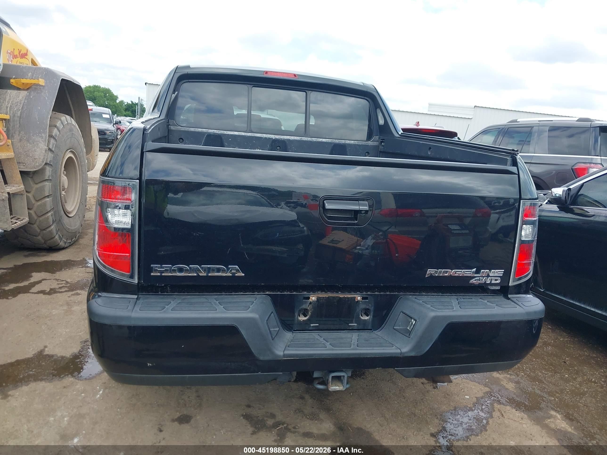 2013 Honda Ridgeline Rtl Black vin: 5FPYK1F55DB008521