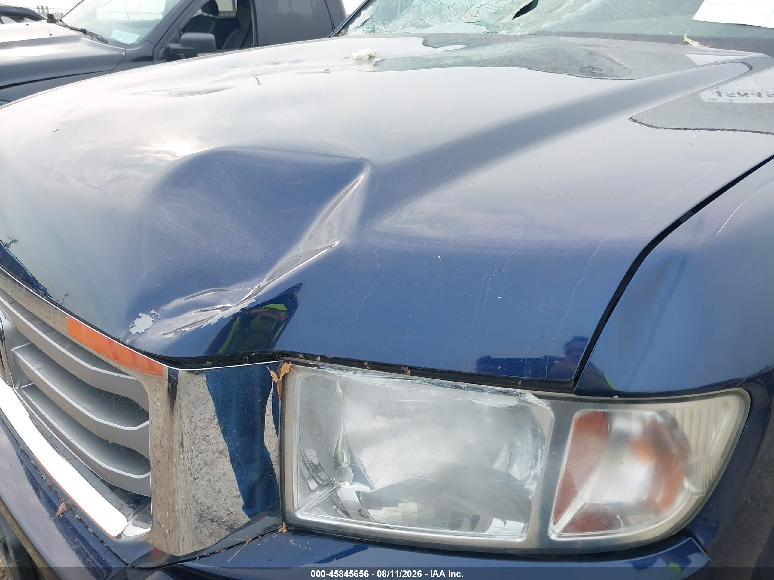 2013 Honda Ridgeline Rtl Dark Blue vin: 5FPYK1F55DB014965
