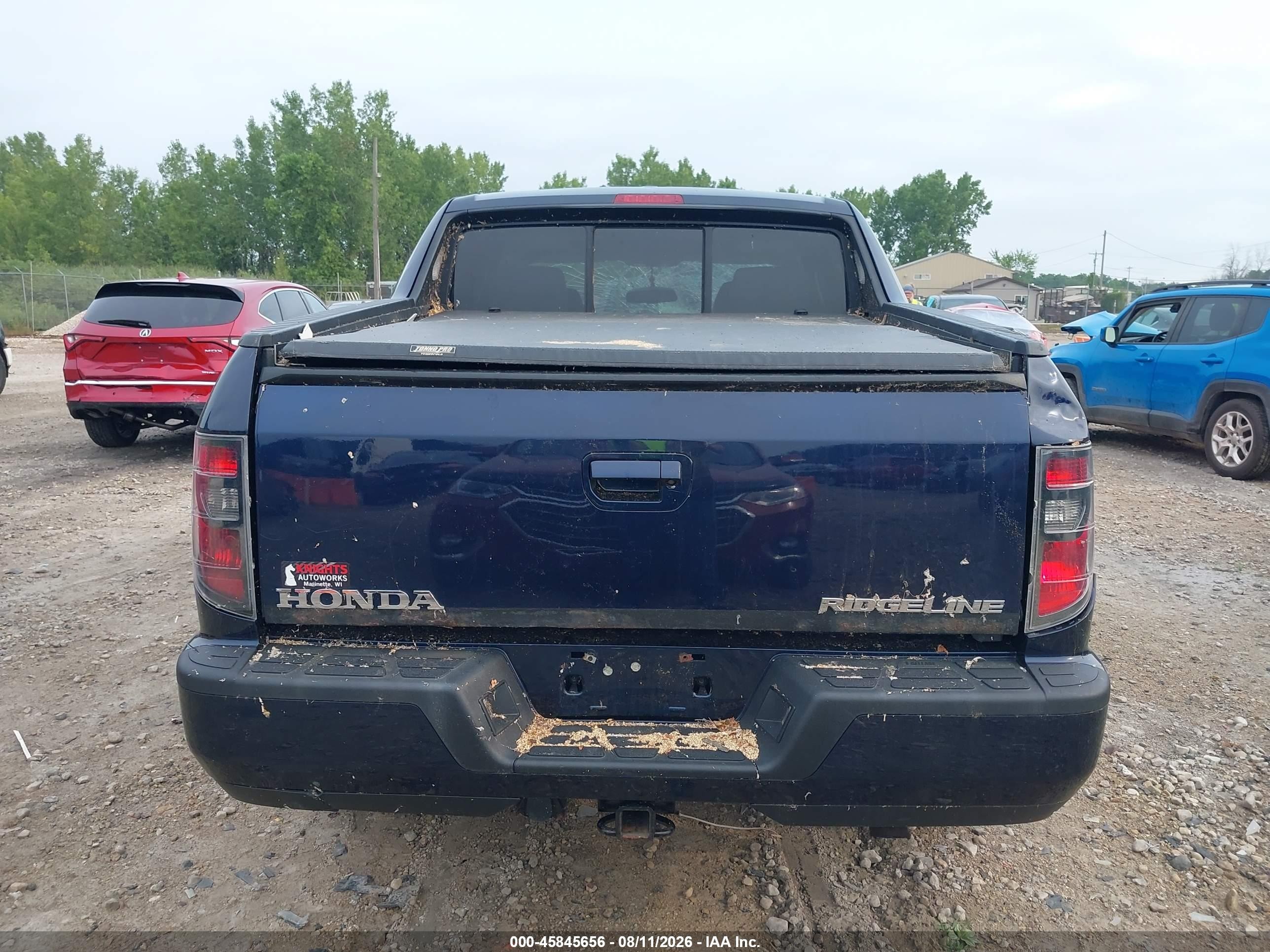 2013 Honda Ridgeline Rtl Dark Blue vin: 5FPYK1F55DB014965