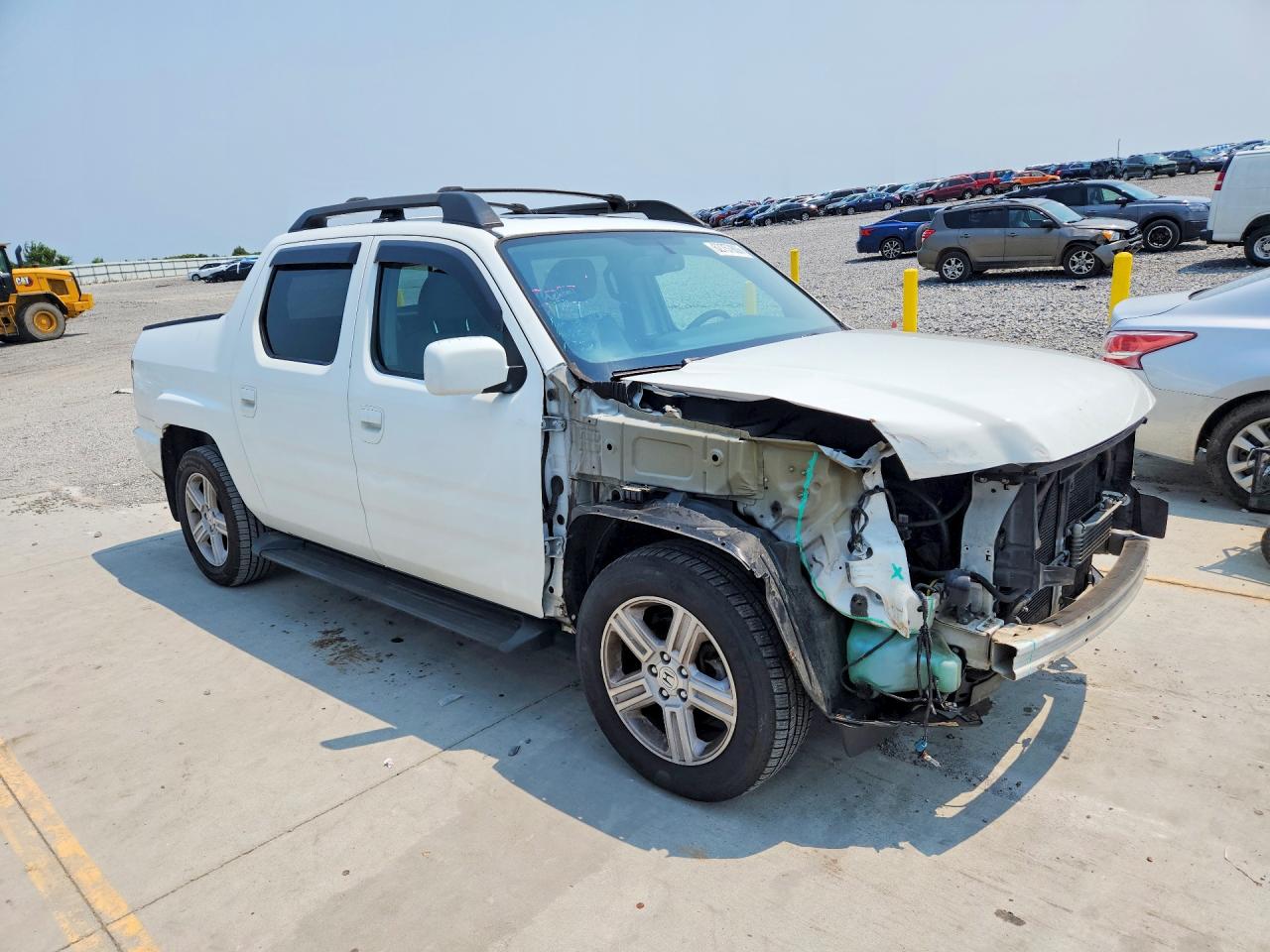 2014 Honda Ridgeline Rtl White vin: 5FPYK1F55EB001568