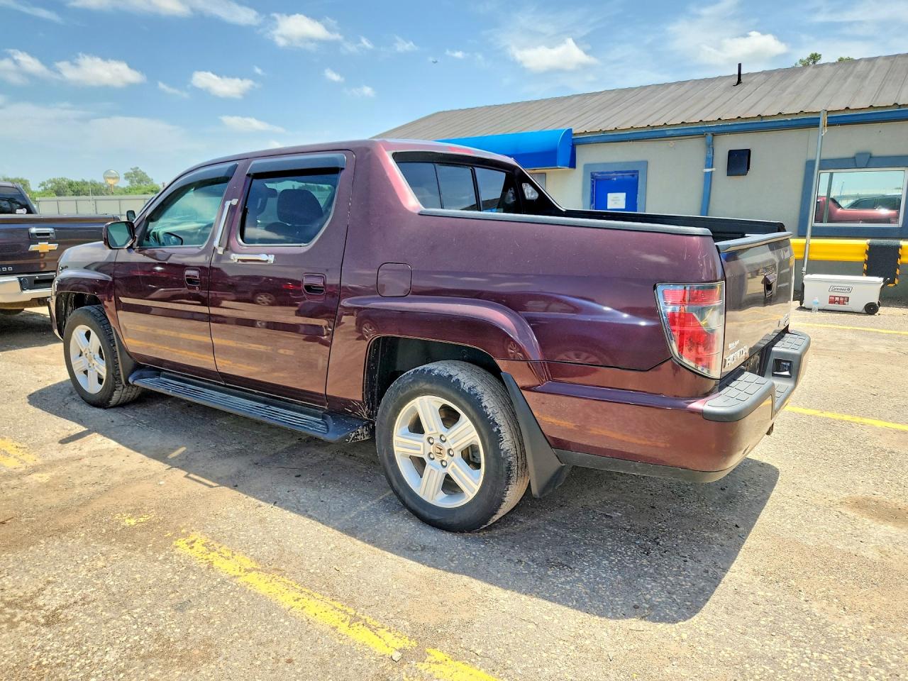 2014 Honda Ridgeline Rtl Burgundy vin: 5FPYK1F55EB002798
