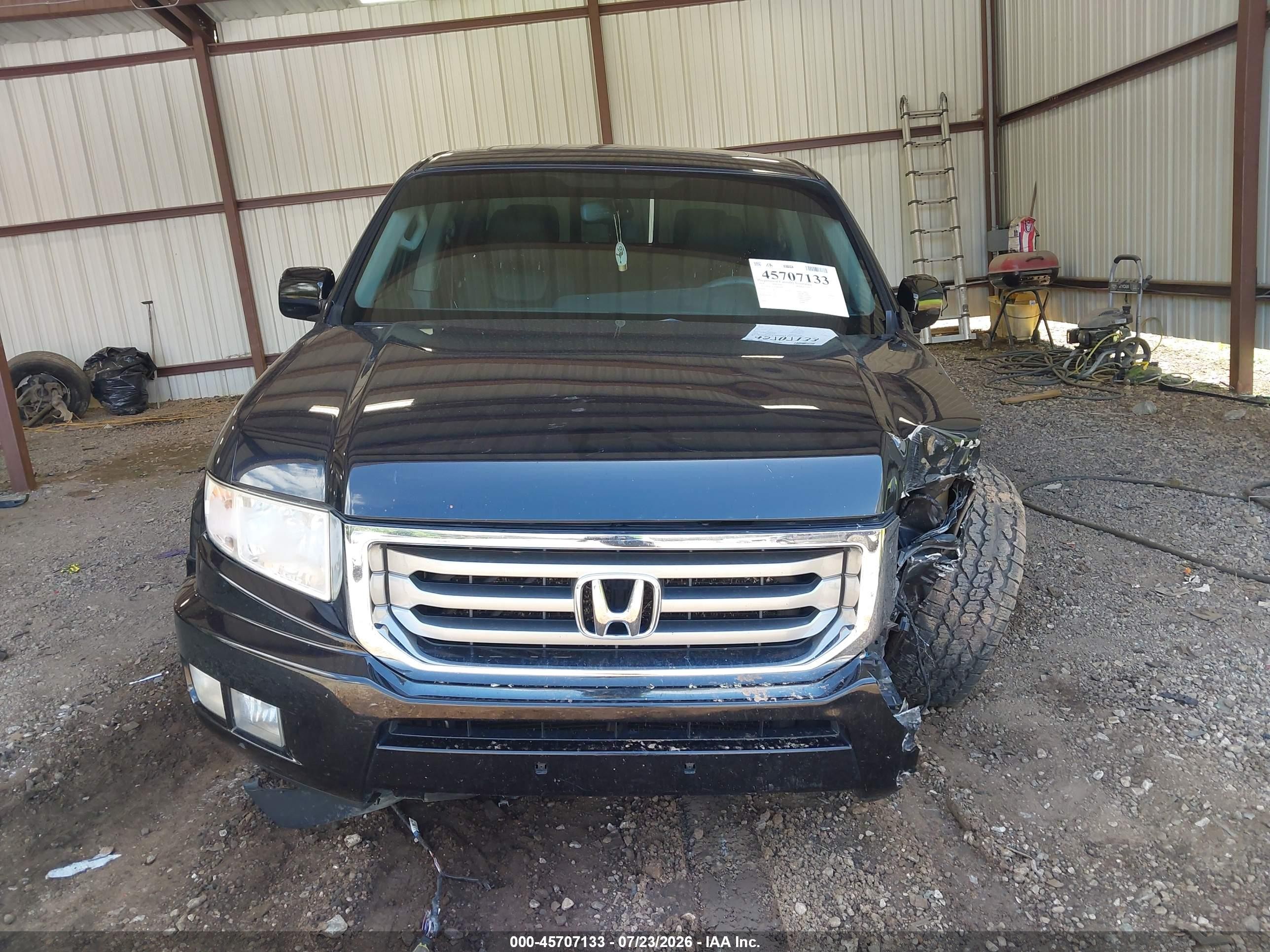 2014 Honda Ridgeline Rtl Black vin: 5FPYK1F55EB003076