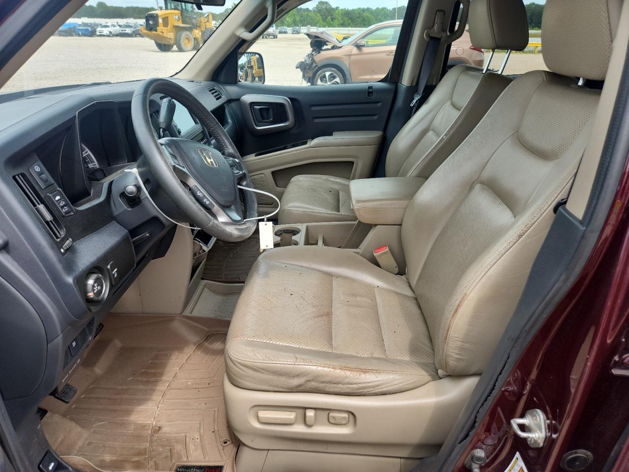 2010 Honda Ridgeline Rtl Maroon vin: 5FPYK1F56AB003887