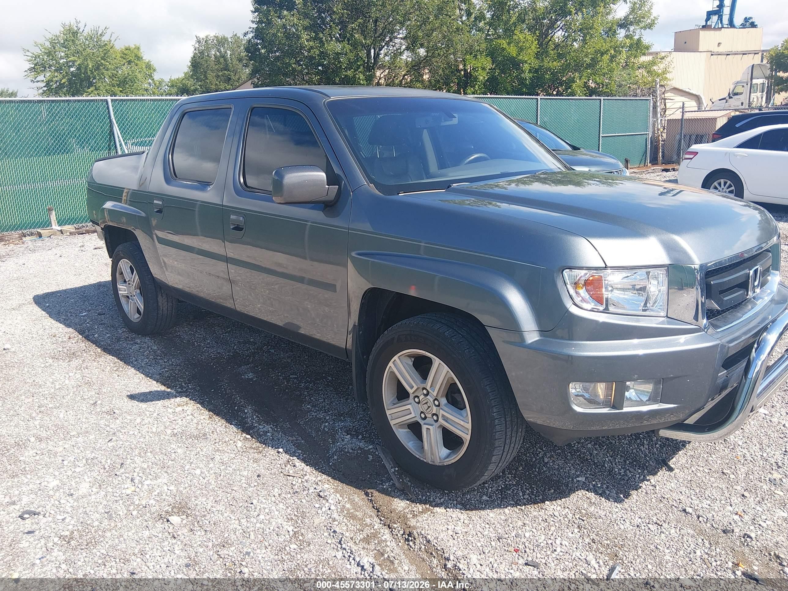 2011 Honda Ridgeline Rtl Gray vin: 5FPYK1F56BB007391