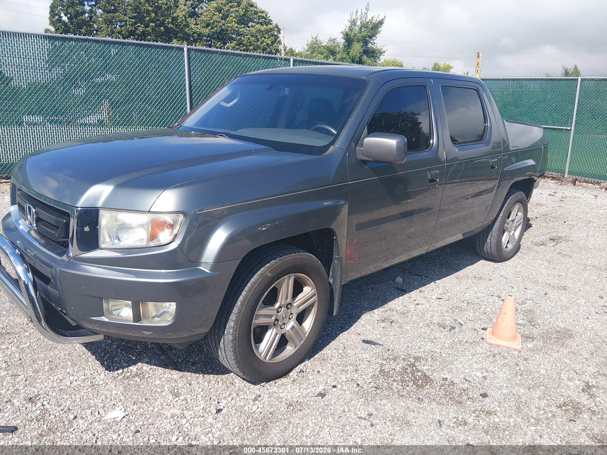 2011 Honda Ridgeline Rtl Gray vin: 5FPYK1F56BB007391