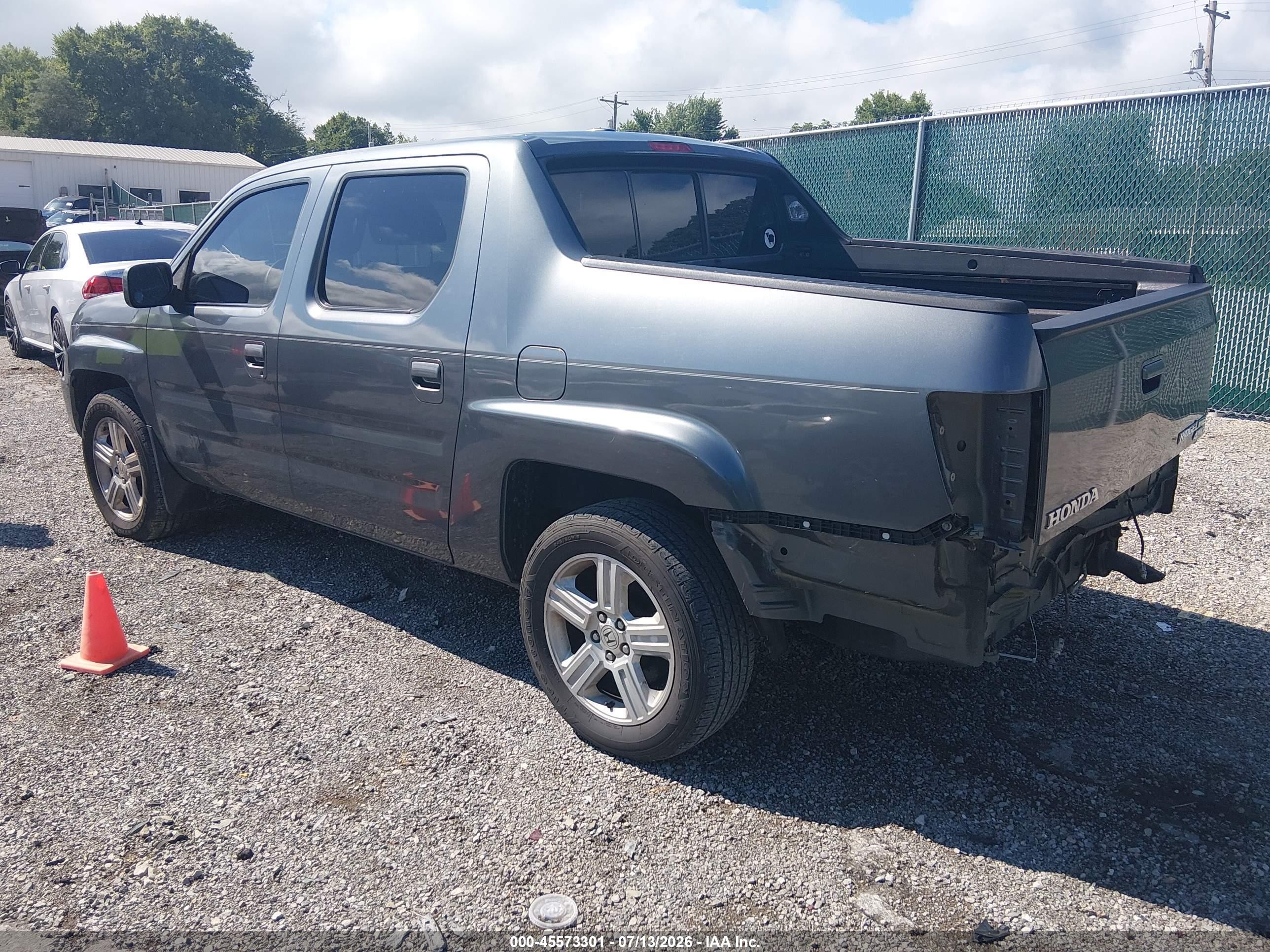 2011 Honda Ridgeline Rtl Gray vin: 5FPYK1F56BB007391