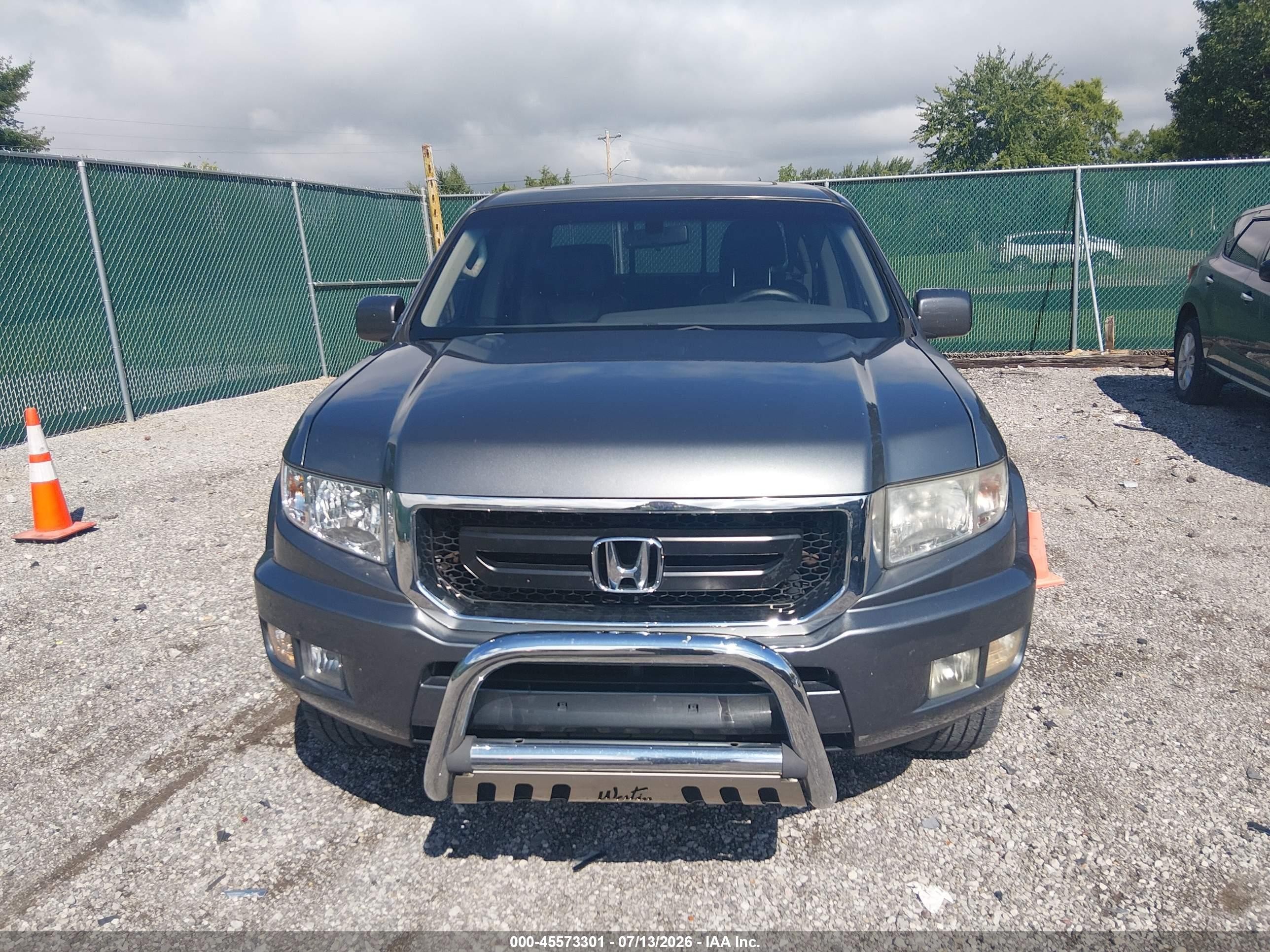 2011 Honda Ridgeline Rtl Gray vin: 5FPYK1F56BB007391