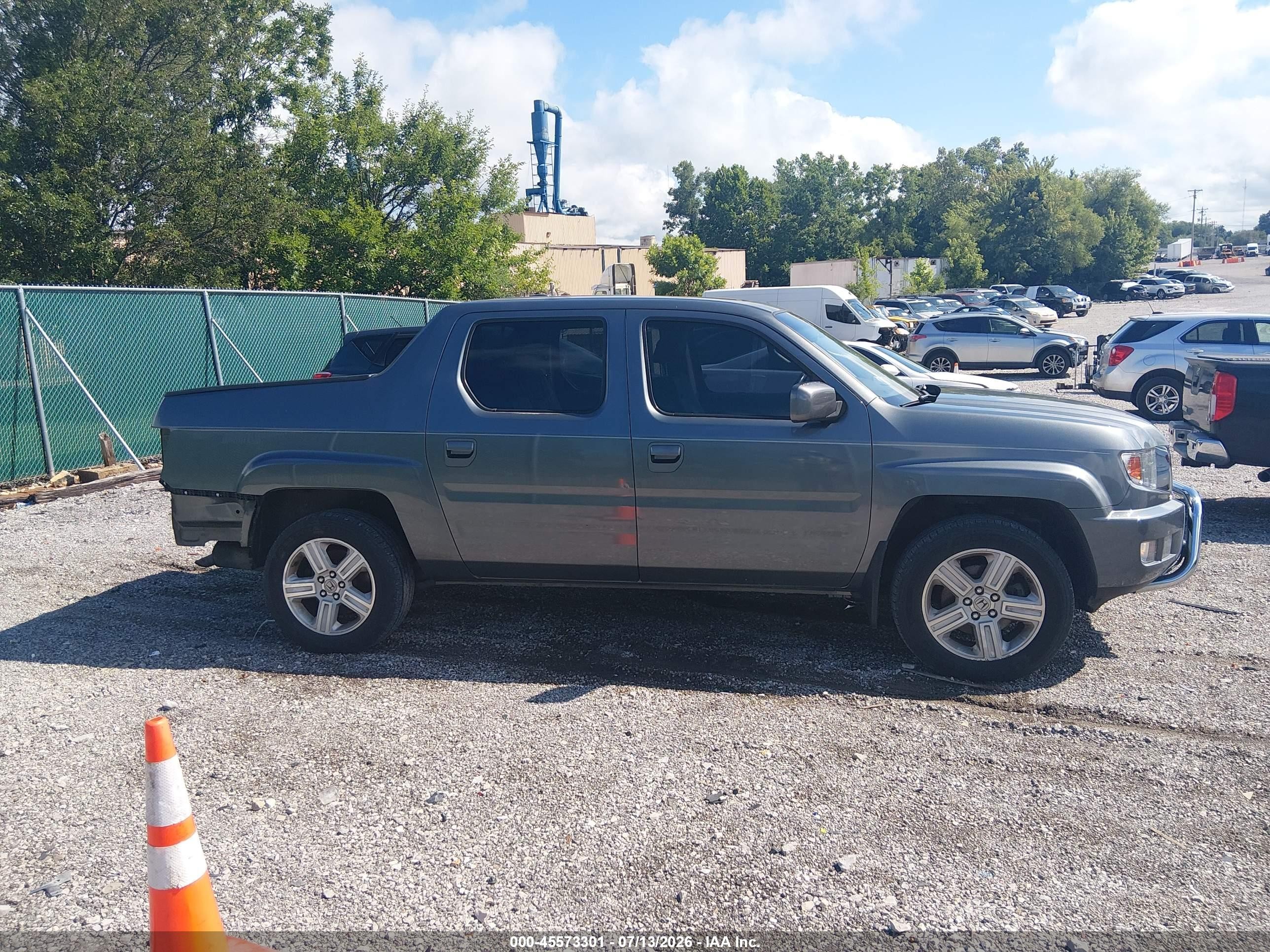 2011 Honda Ridgeline Rtl Gray vin: 5FPYK1F56BB007391