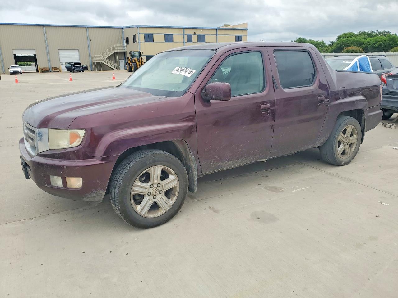 2011 Honda Ridgeline Rtl Burgundy vin: 5FPYK1F56BB009125