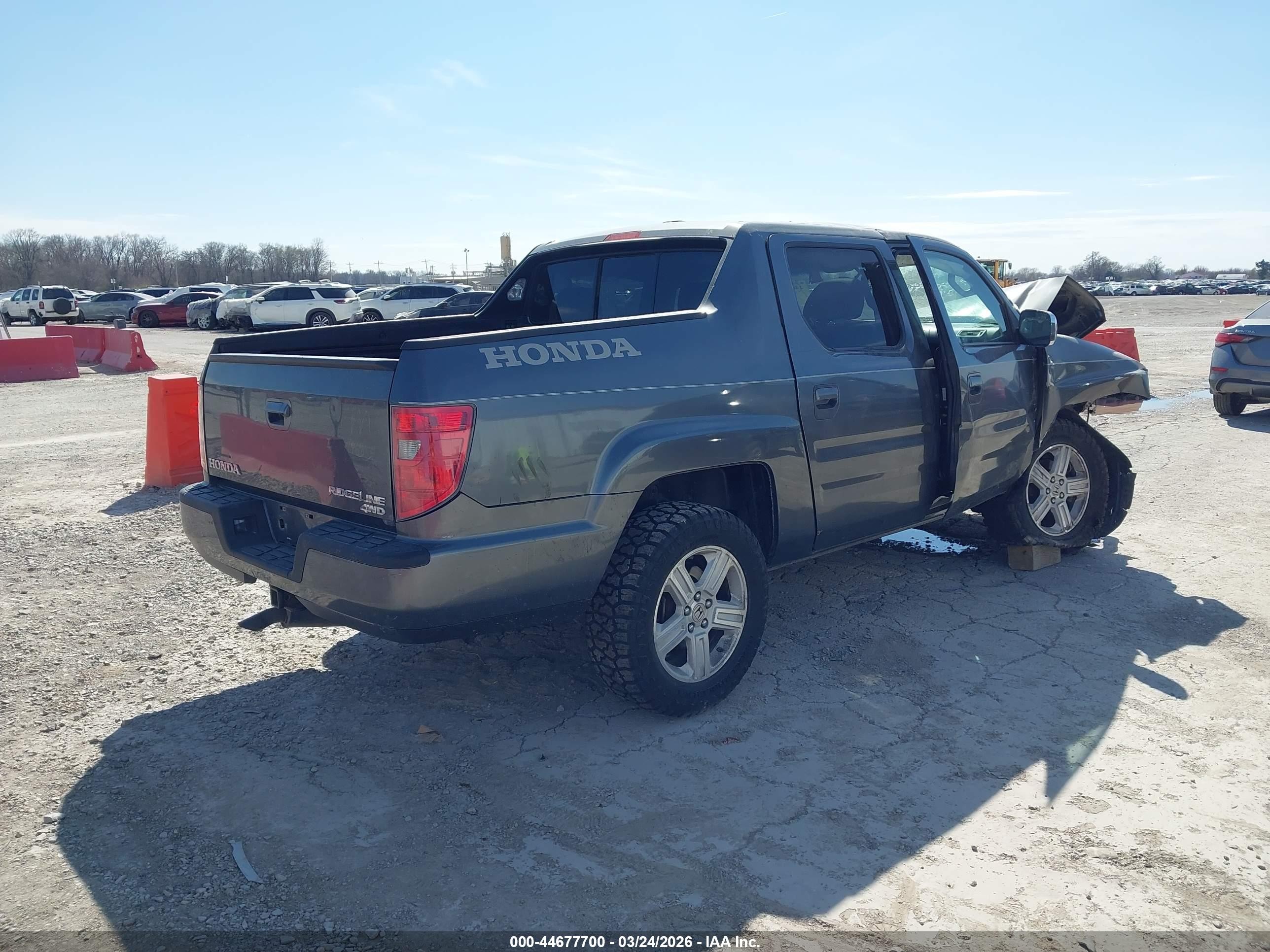 2011 Honda Ridgeline Rtl Gray vin: 5FPYK1F56BB011621