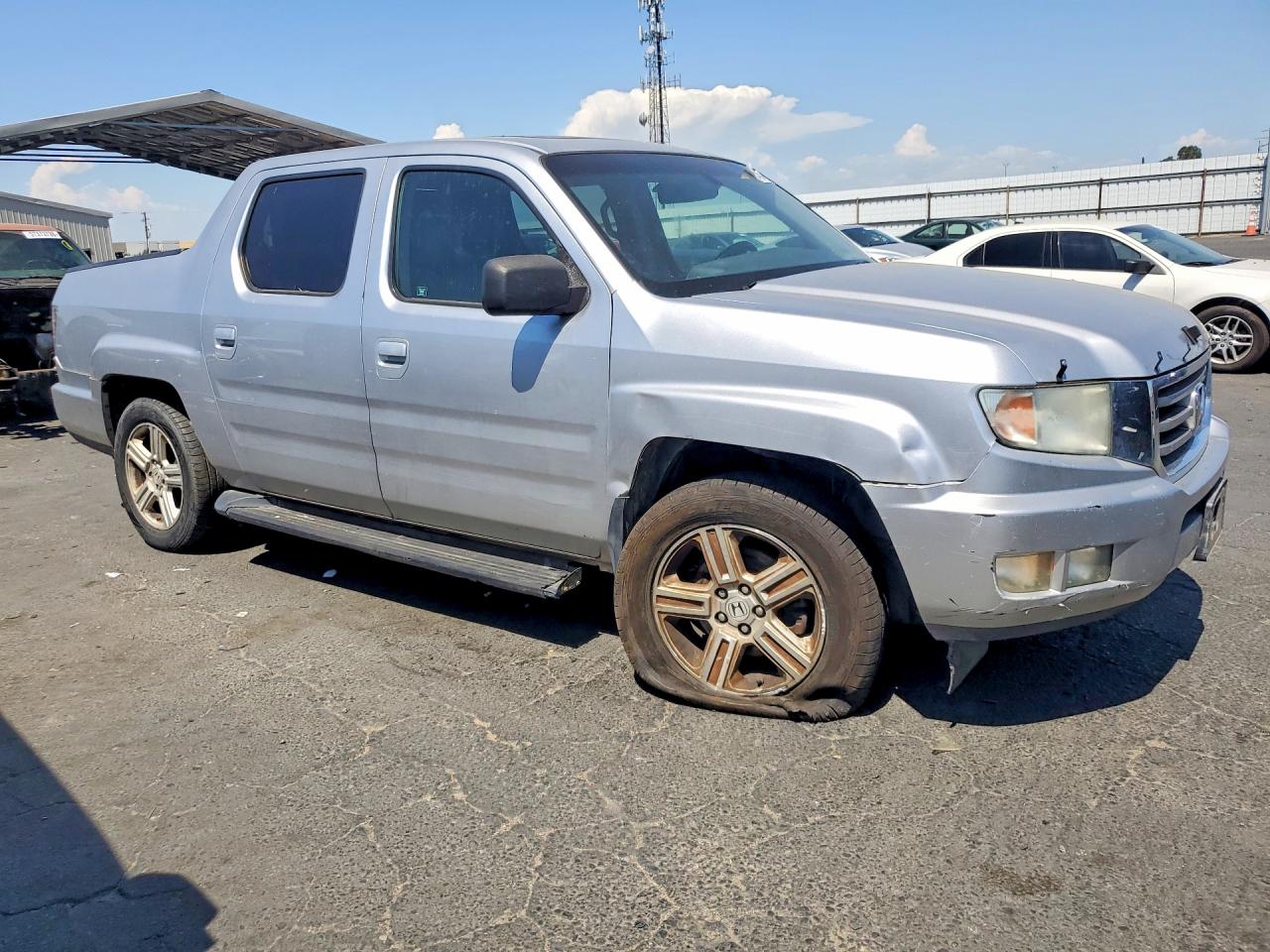 2012 Honda Ridgeline Rtl Silver vin: 5FPYK1F56CB454563