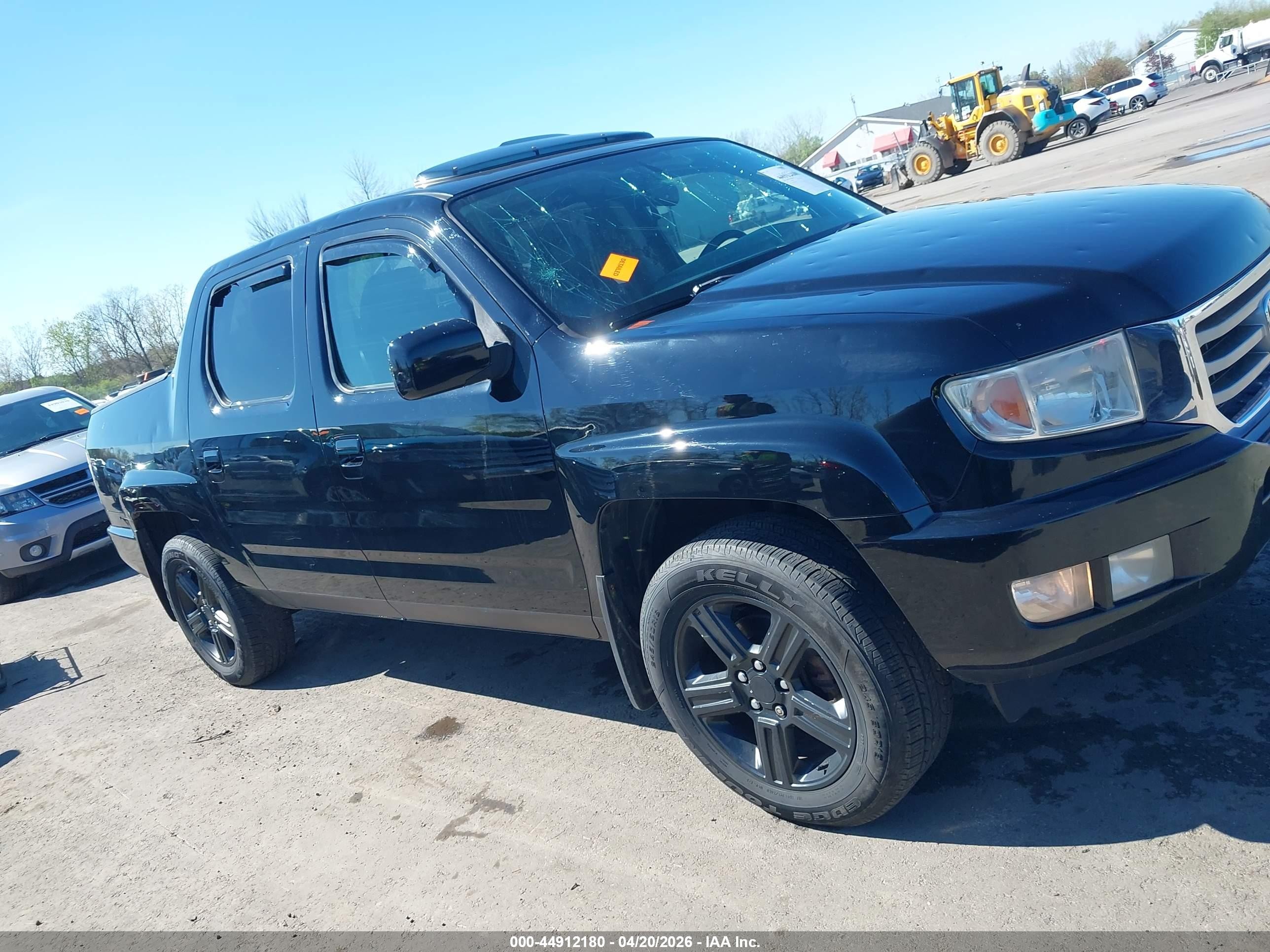 2013 Honda Ridgeline Rtl Black vin: 5FPYK1F56DB018801