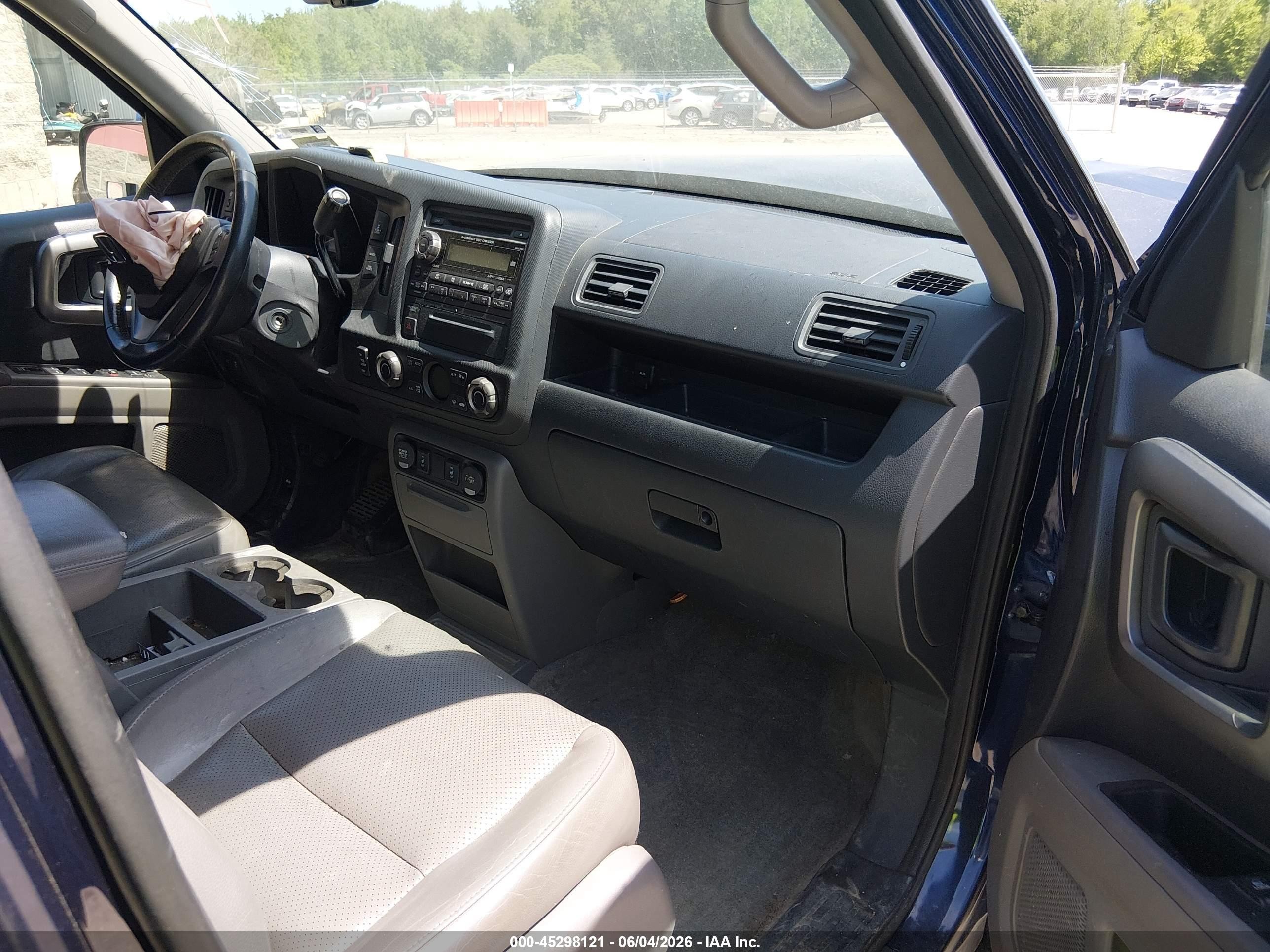 2014 Honda Ridgeline Rtl Blue vin: 5FPYK1F56EB002521