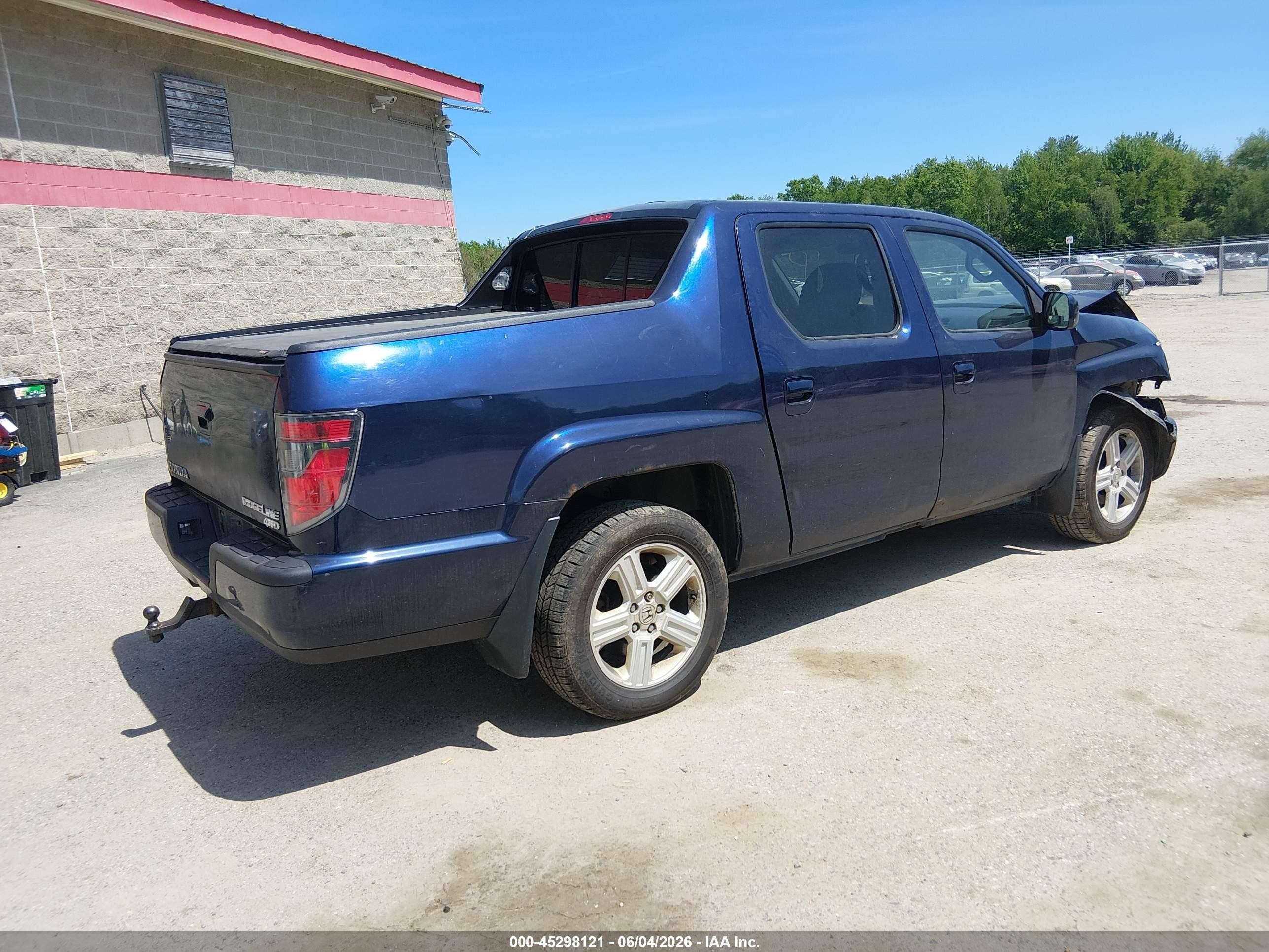2014 Honda Ridgeline Rtl Blue vin: 5FPYK1F56EB002521