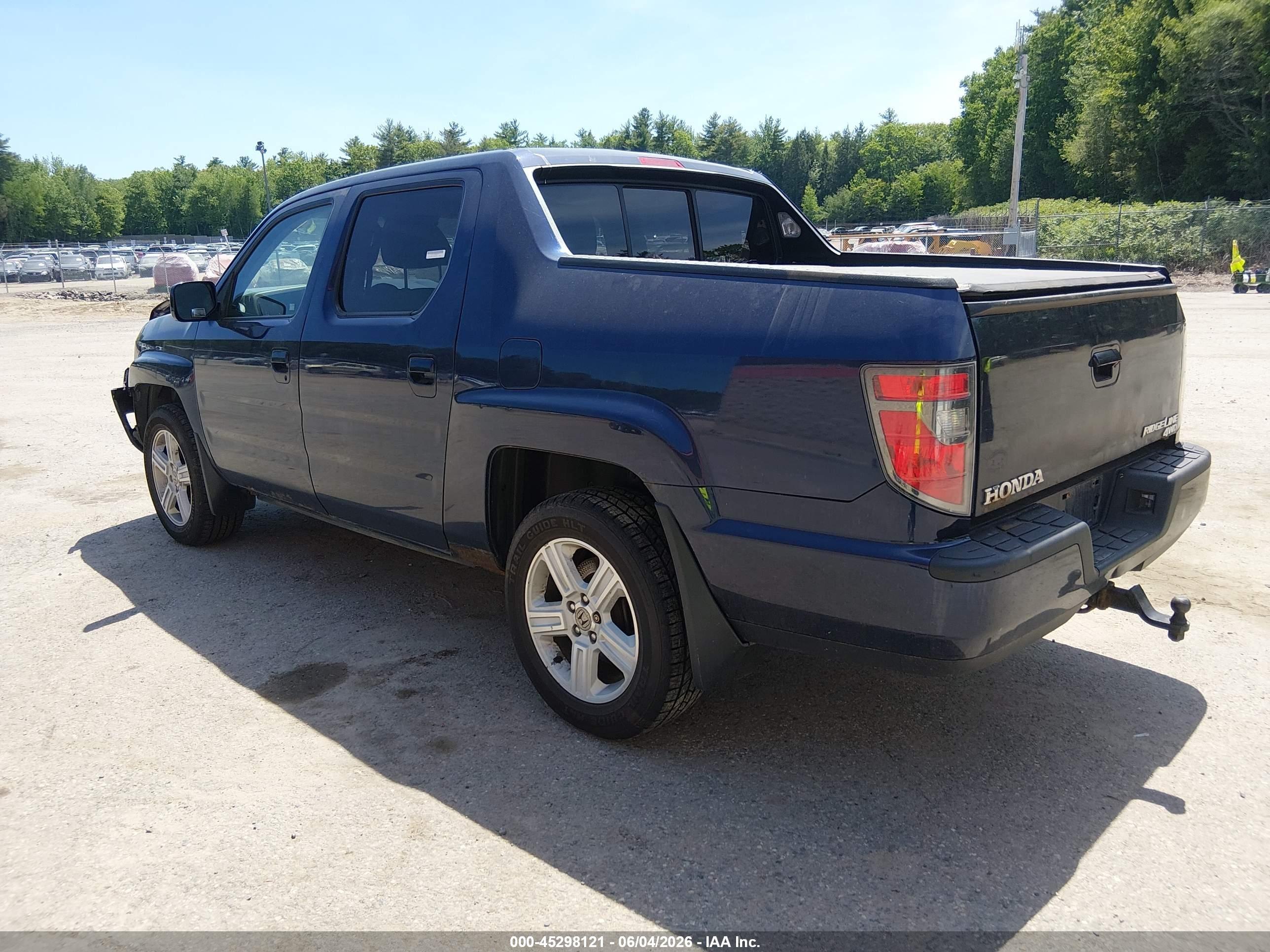 2014 Honda Ridgeline Rtl Blue vin: 5FPYK1F56EB002521