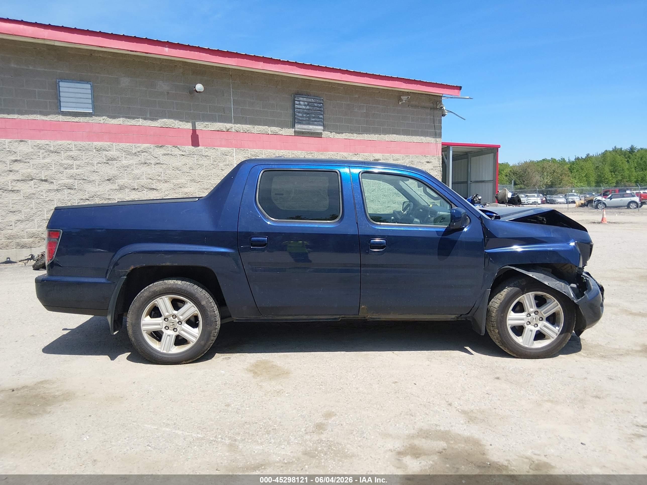 2014 Honda Ridgeline Rtl Blue vin: 5FPYK1F56EB002521
