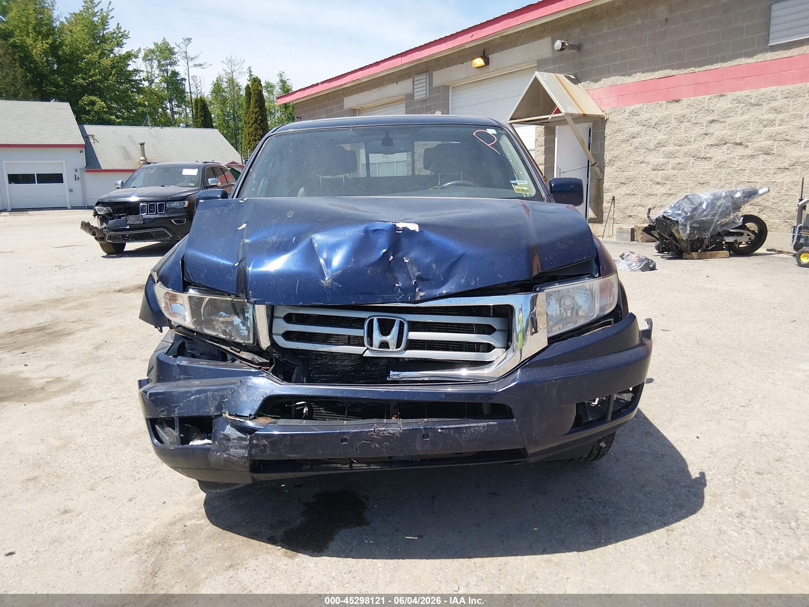 2014 Honda Ridgeline Rtl Blue vin: 5FPYK1F56EB002521
