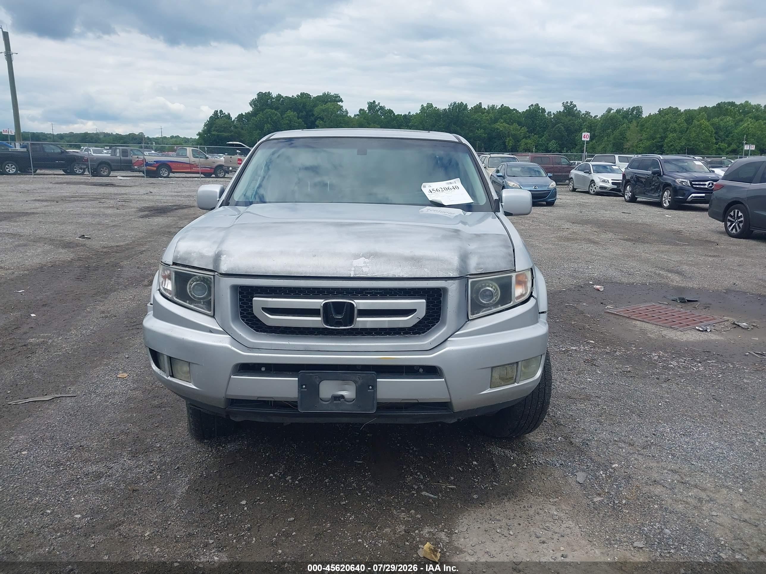 2010 Honda Ridgeline Rtl Gray vin: 5FPYK1F57AB007771