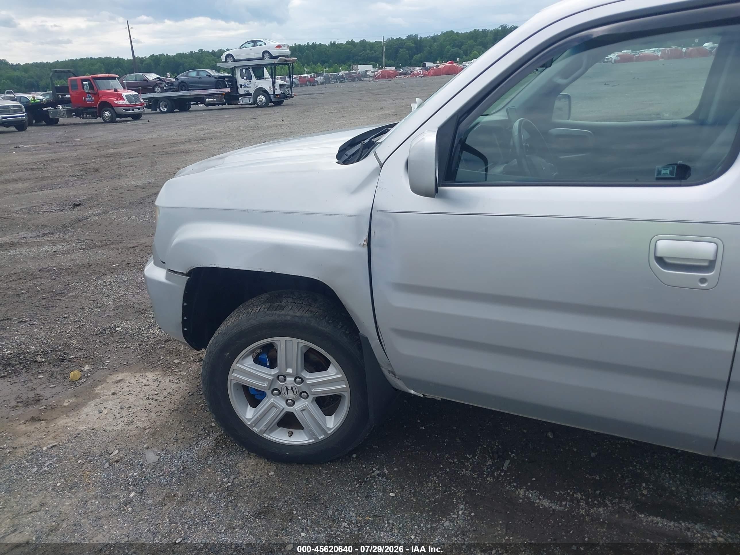 2010 Honda Ridgeline Rtl Gray vin: 5FPYK1F57AB007771