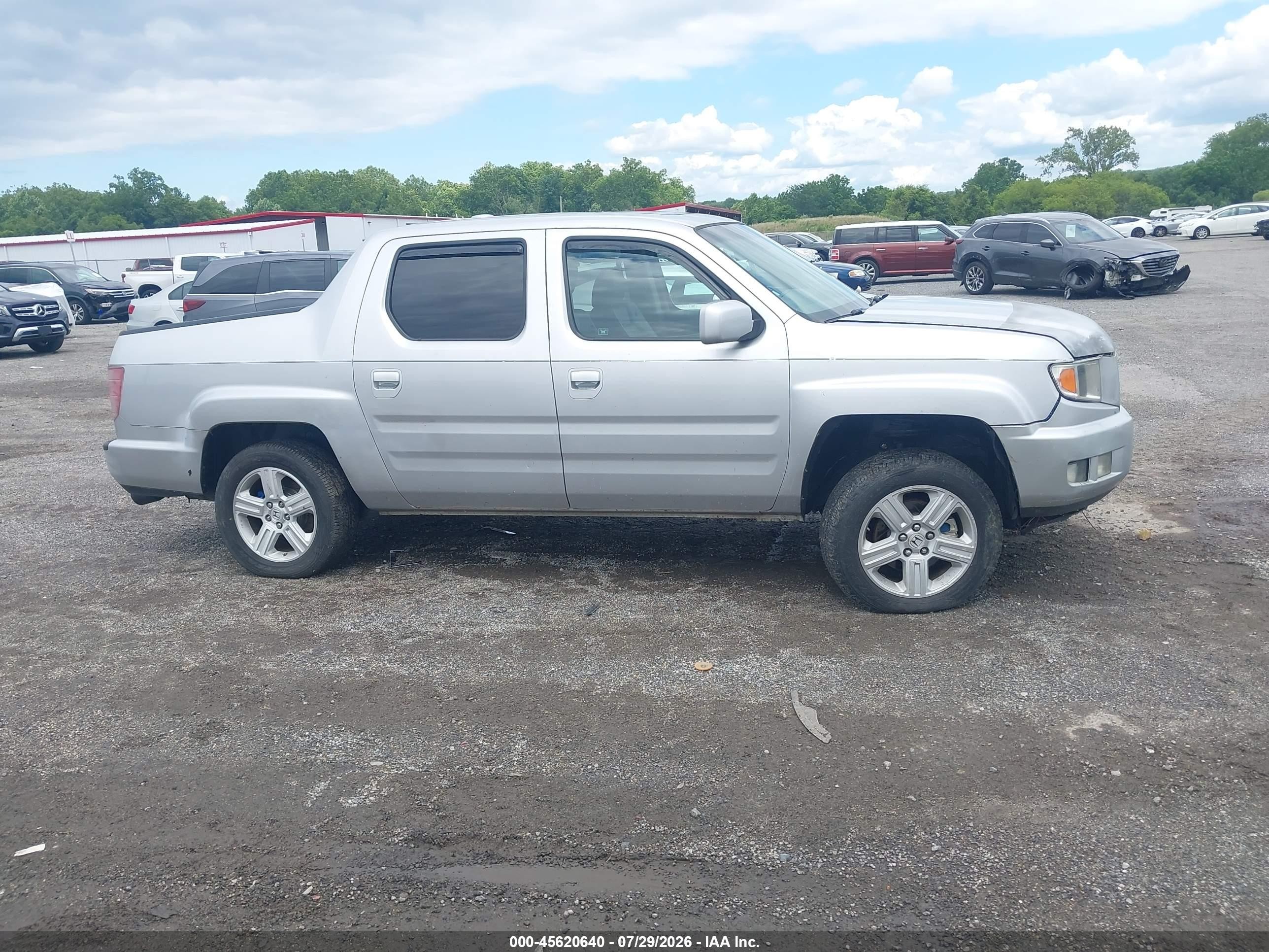 2010 Honda Ridgeline Rtl Gray vin: 5FPYK1F57AB007771