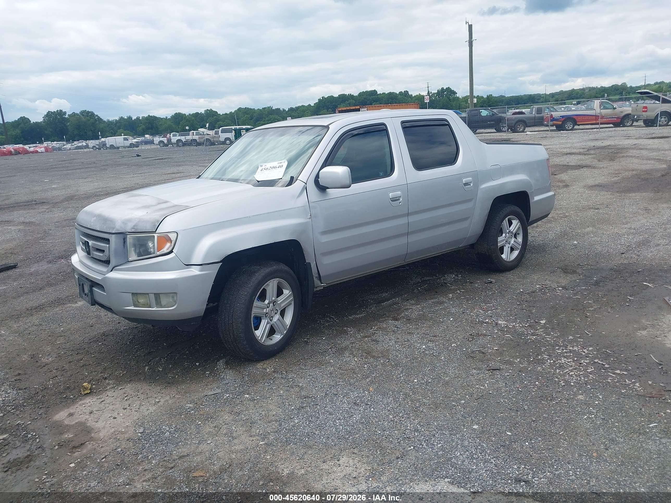 2010 Honda Ridgeline Rtl Gray vin: 5FPYK1F57AB007771