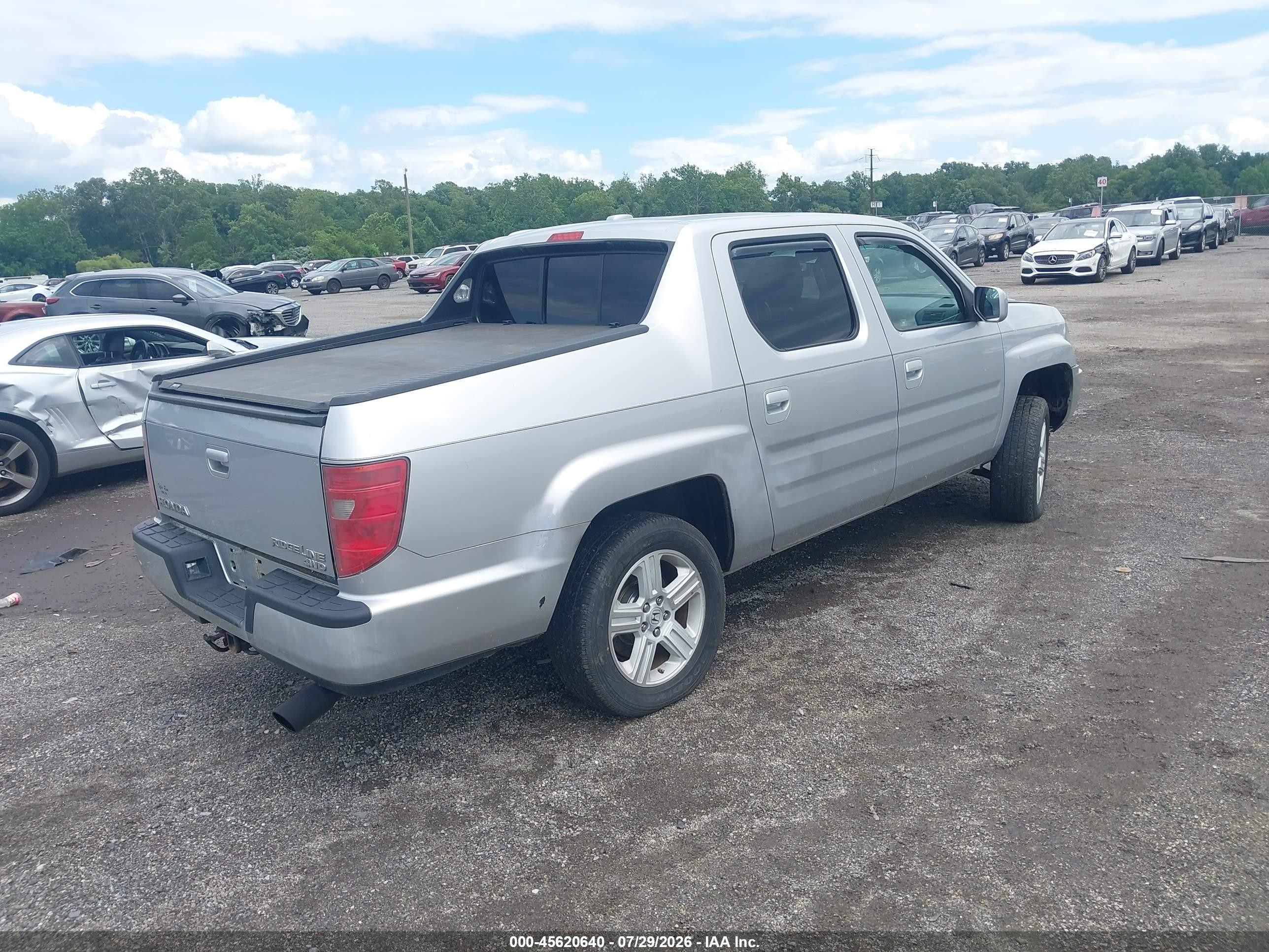 2010 Honda Ridgeline Rtl Gray vin: 5FPYK1F57AB007771