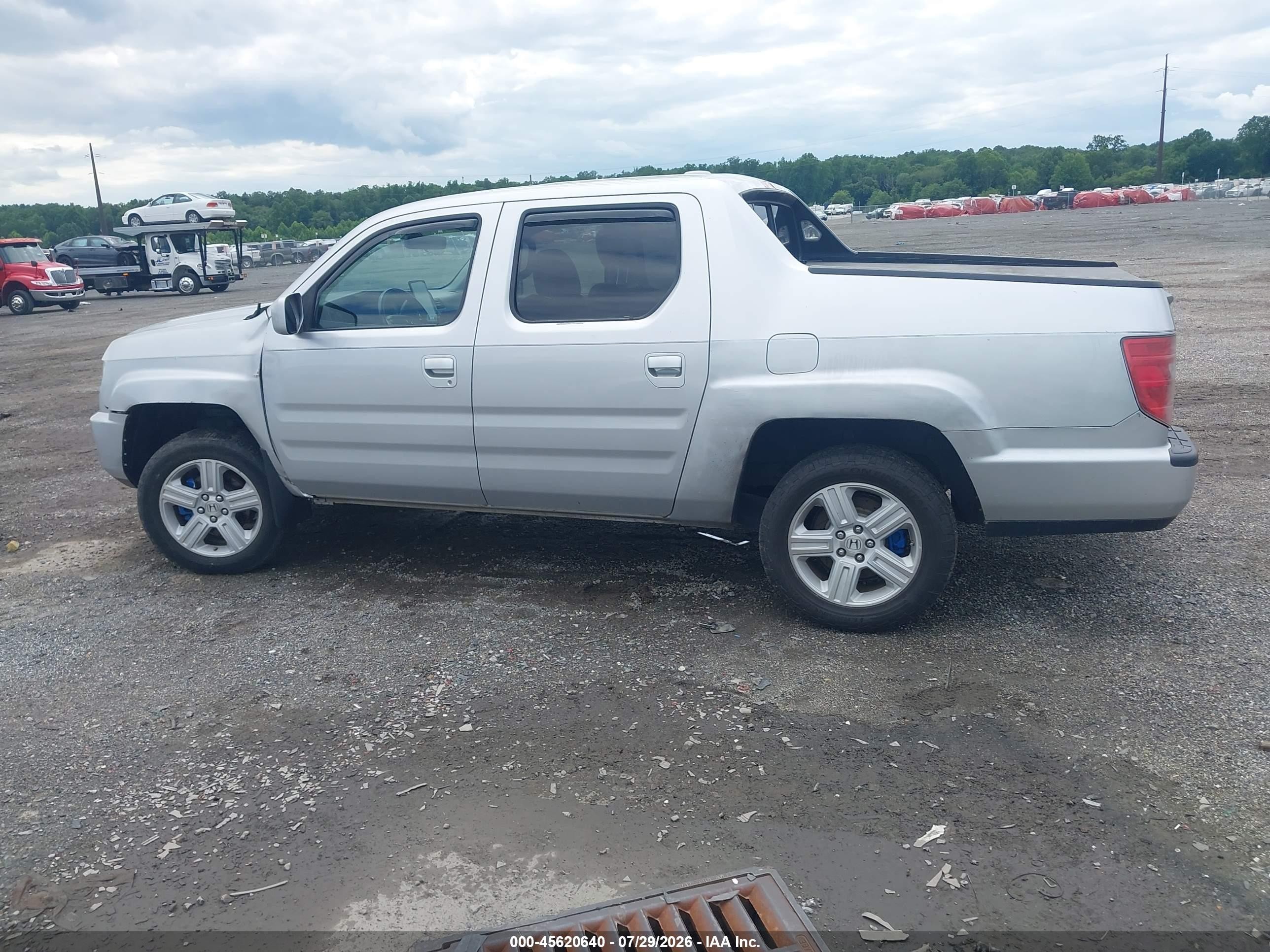 2010 Honda Ridgeline Rtl Gray vin: 5FPYK1F57AB007771