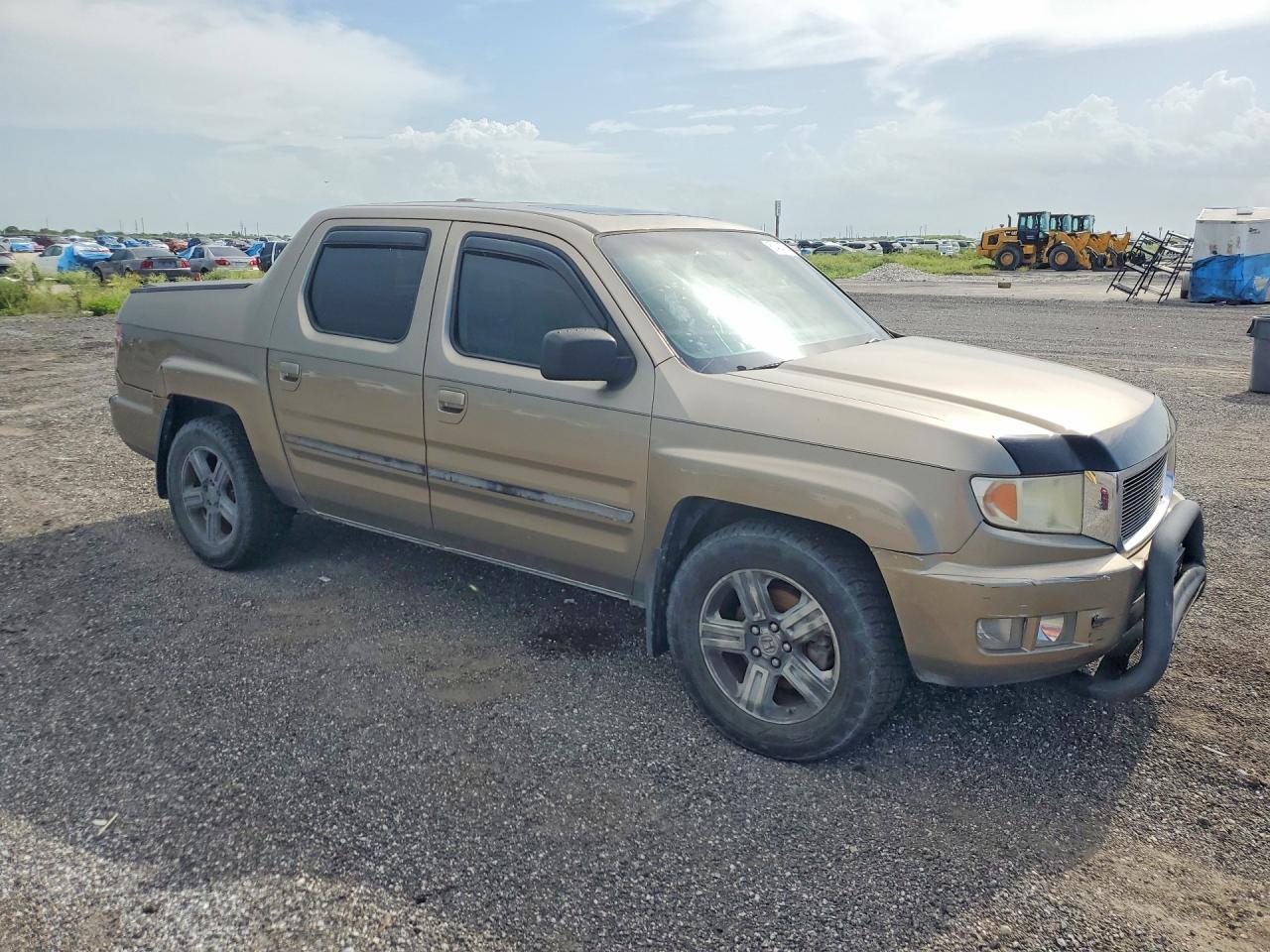 2010 Honda Ridgeline Rtl Желто-коричневый vin: 5FPYK1F57AB008516