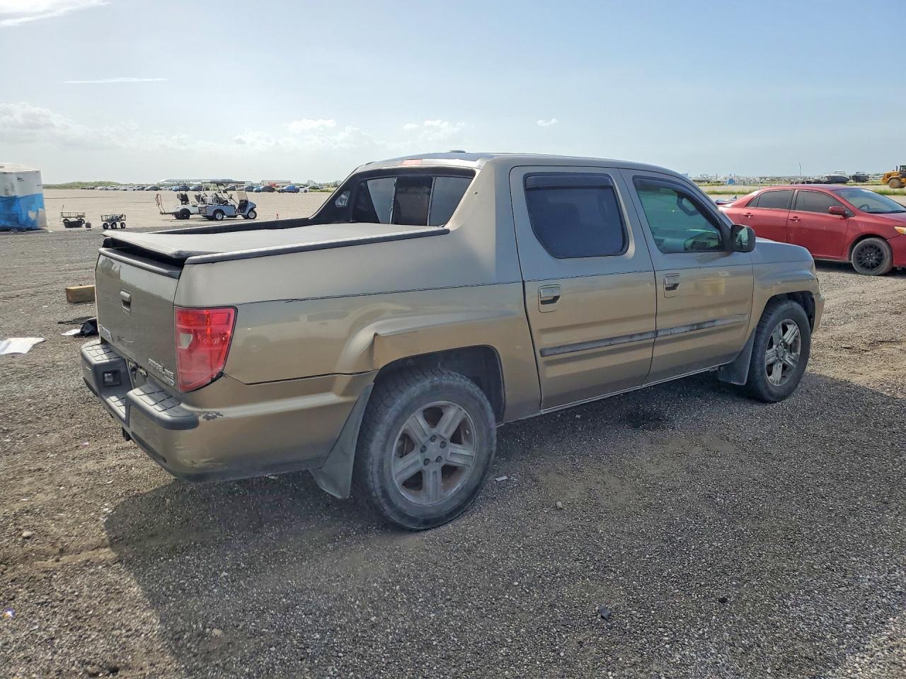 2010 Honda Ridgeline Rtl Желто-коричневый vin: 5FPYK1F57AB008516