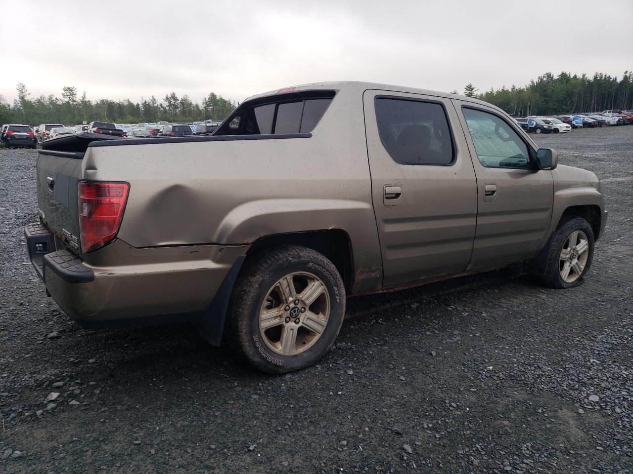 2010 Honda Ridgeline Rtl Gold vin: 5FPYK1F57AB501449 Damage: Right Qtr Panel, Corrosion, Severe Damage