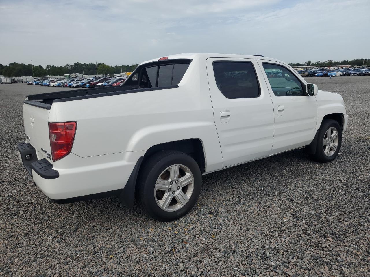 2011 Honda Ridgeline Rtl White vin: 5FPYK1F57BB454103