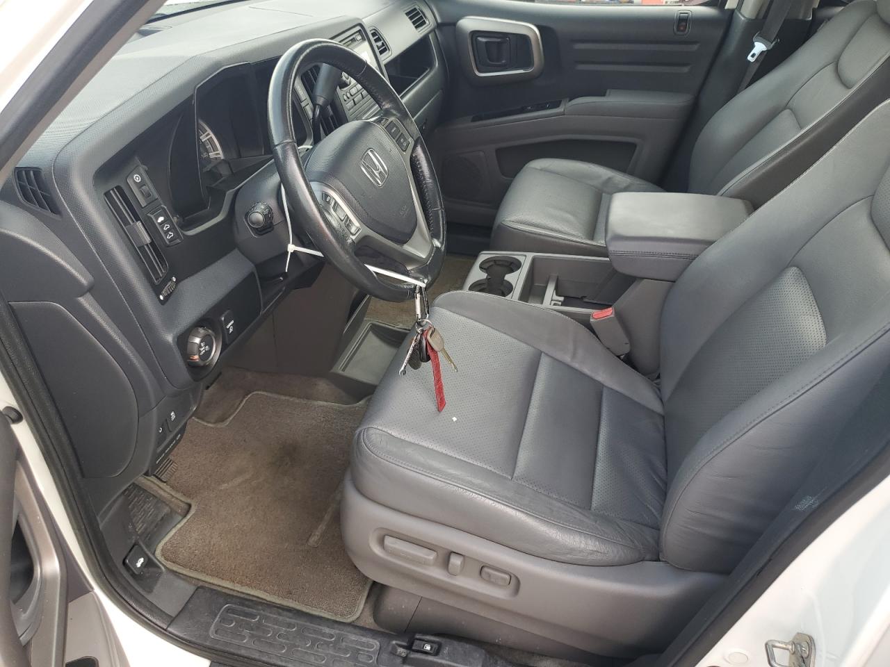 2011 Honda Ridgeline Rtl White vin: 5FPYK1F57BB454103