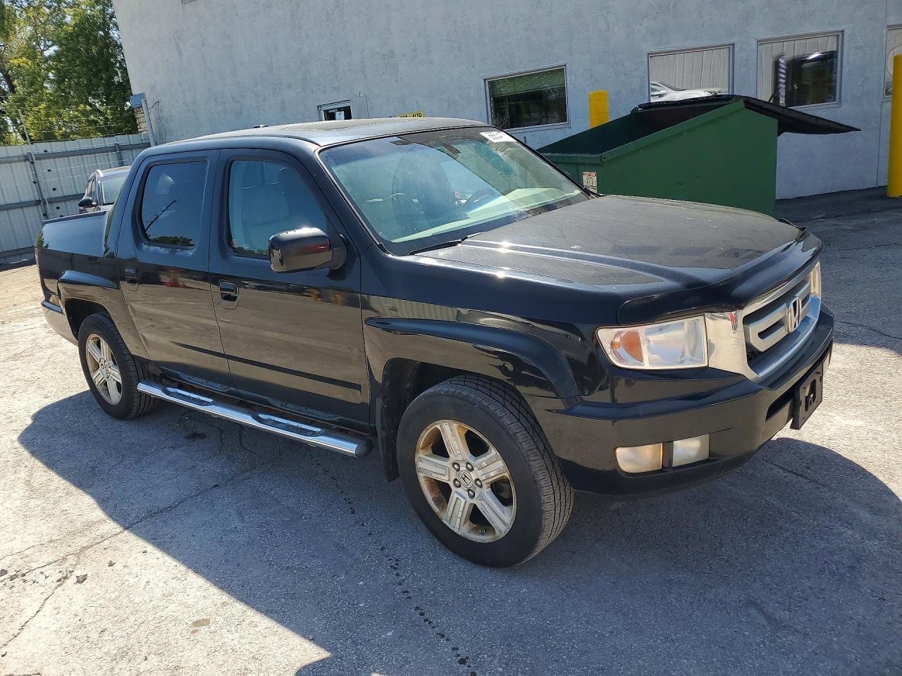 2011 Honda Ridgeline Rtl Black vin: 5FPYK1F57BB501193