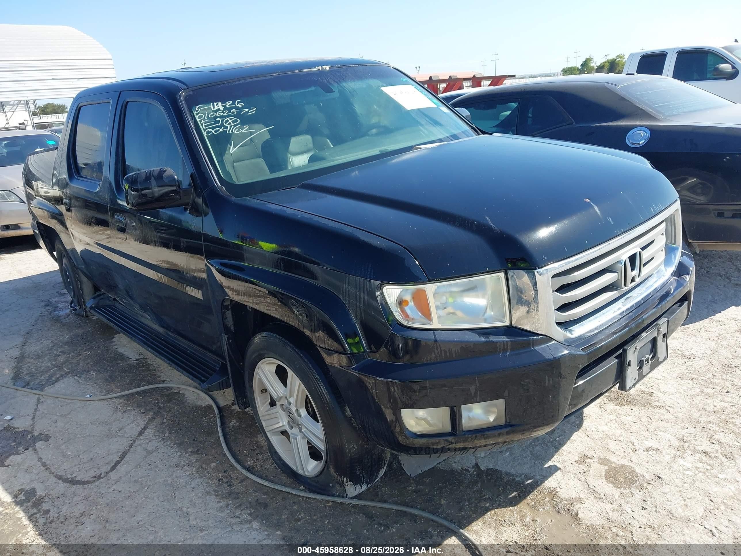 2012 Honda Ridgeline Rtl Black vin: 5FPYK1F57CB004162