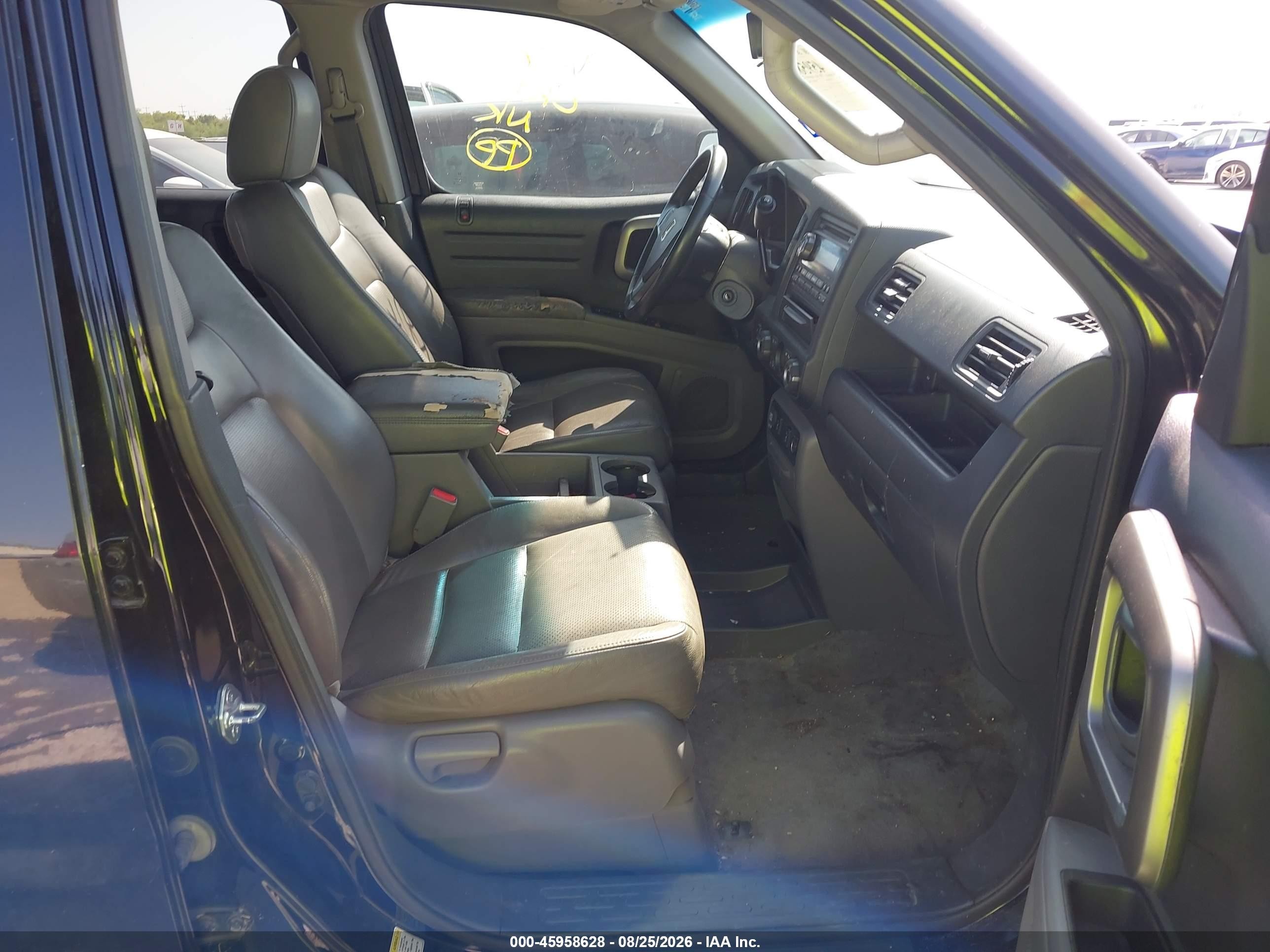 2012 Honda Ridgeline Rtl Black vin: 5FPYK1F57CB004162