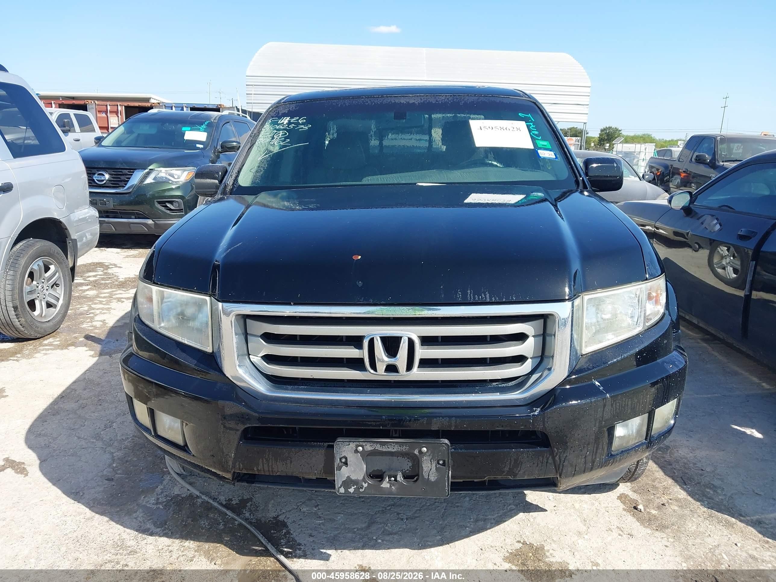 2012 Honda Ridgeline Rtl Black vin: 5FPYK1F57CB004162