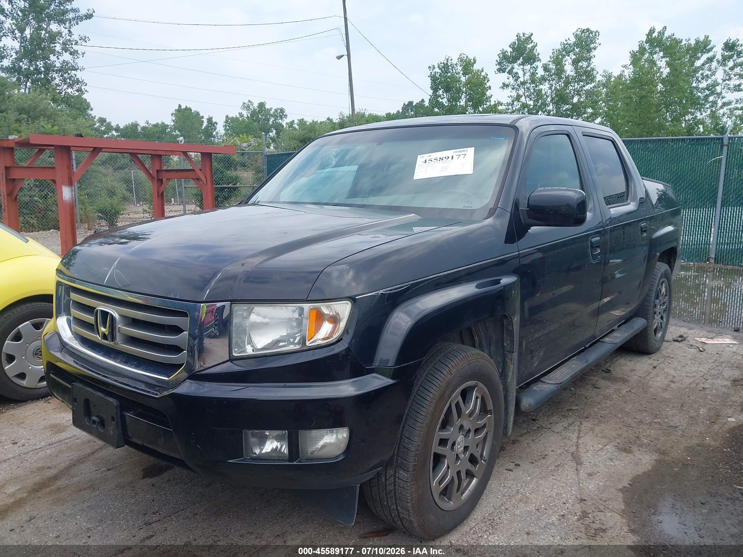 2012 Honda Ridgeline Rtl Черный vin: 5FPYK1F57CB452689
