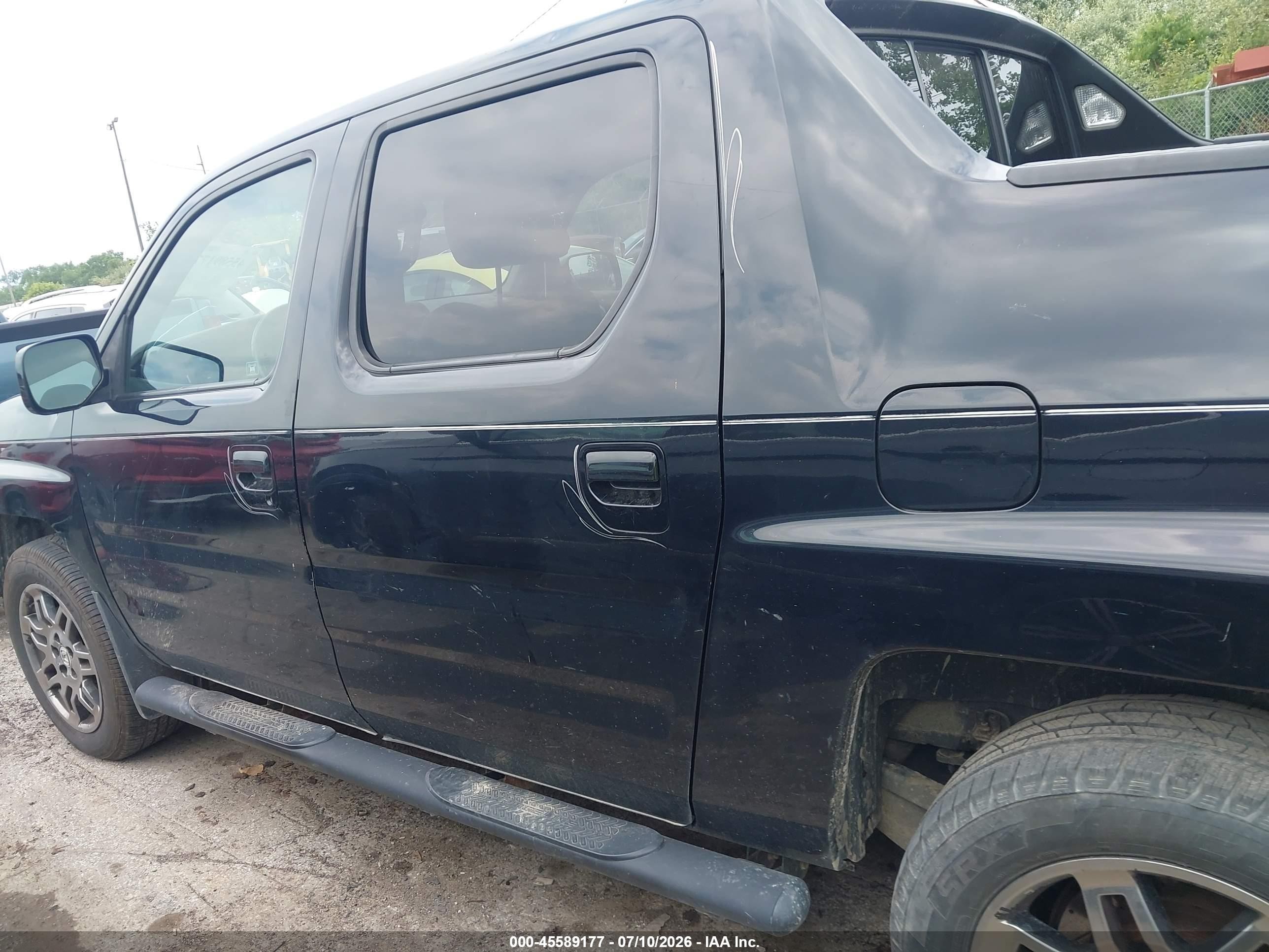 2012 Honda Ridgeline Rtl Черный vin: 5FPYK1F57CB452689