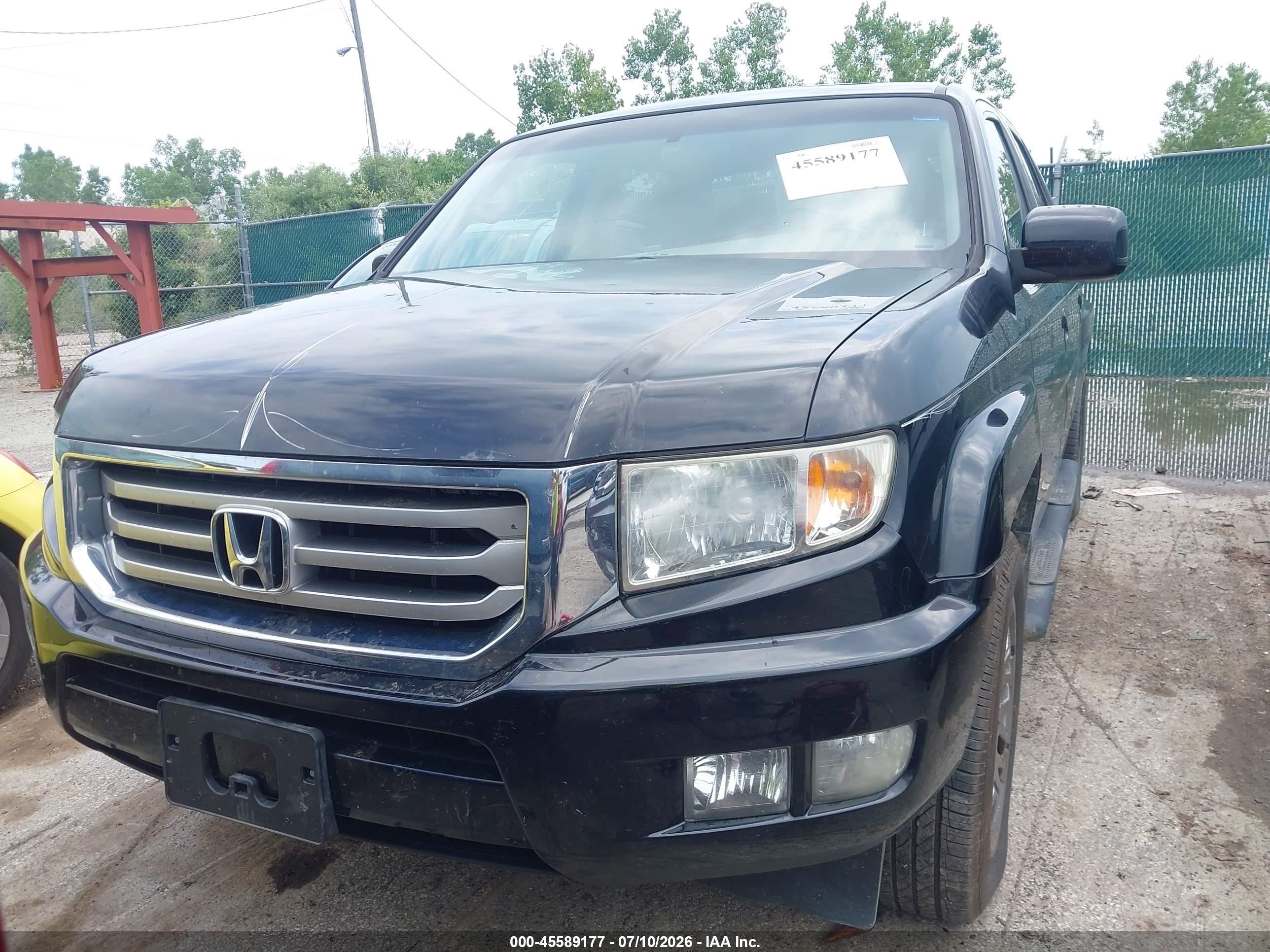 2012 Honda Ridgeline Rtl Черный vin: 5FPYK1F57CB452689