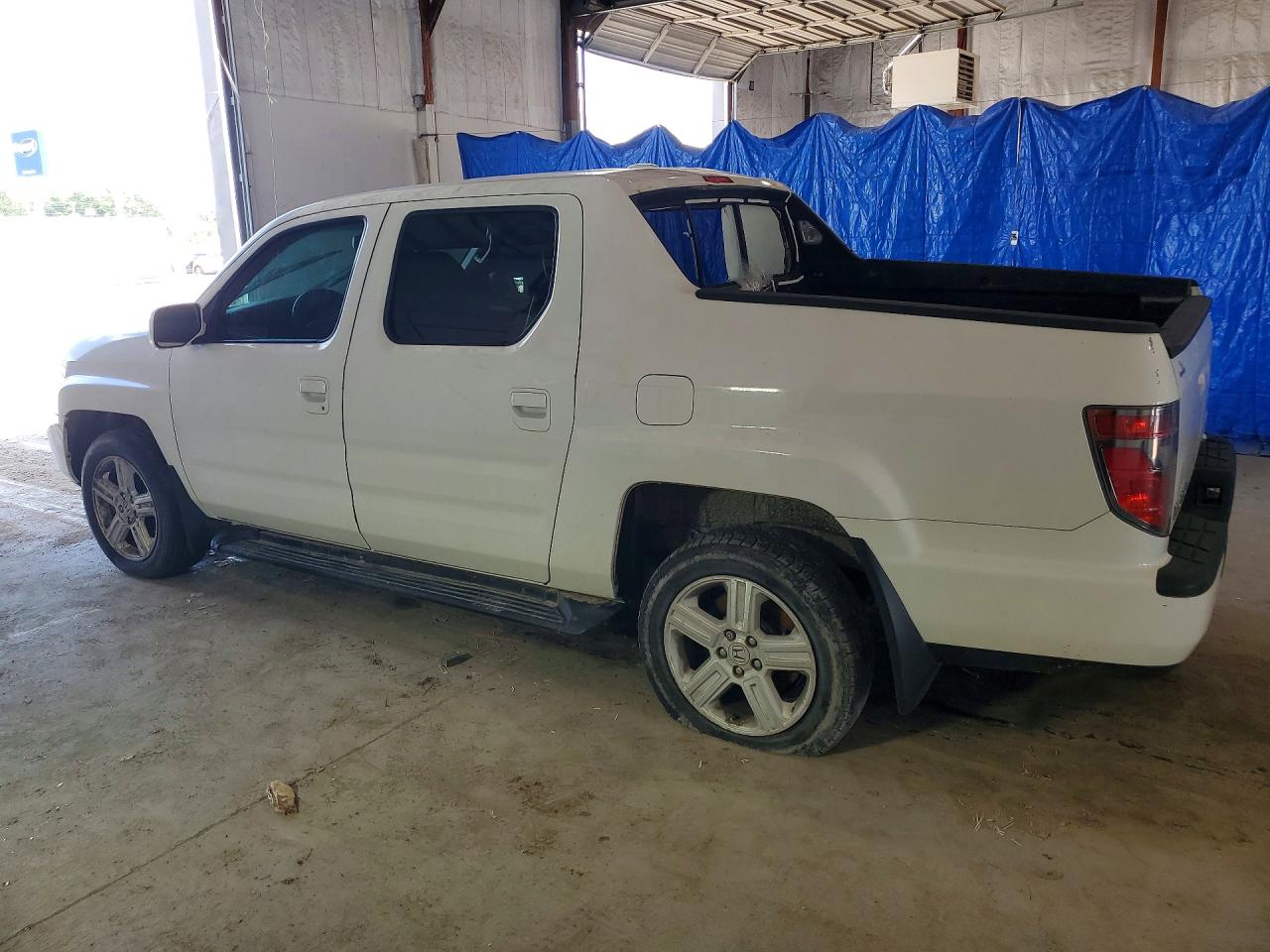 2012 Honda Ridgeline Rtl White vin: 5FPYK1F57CB452854